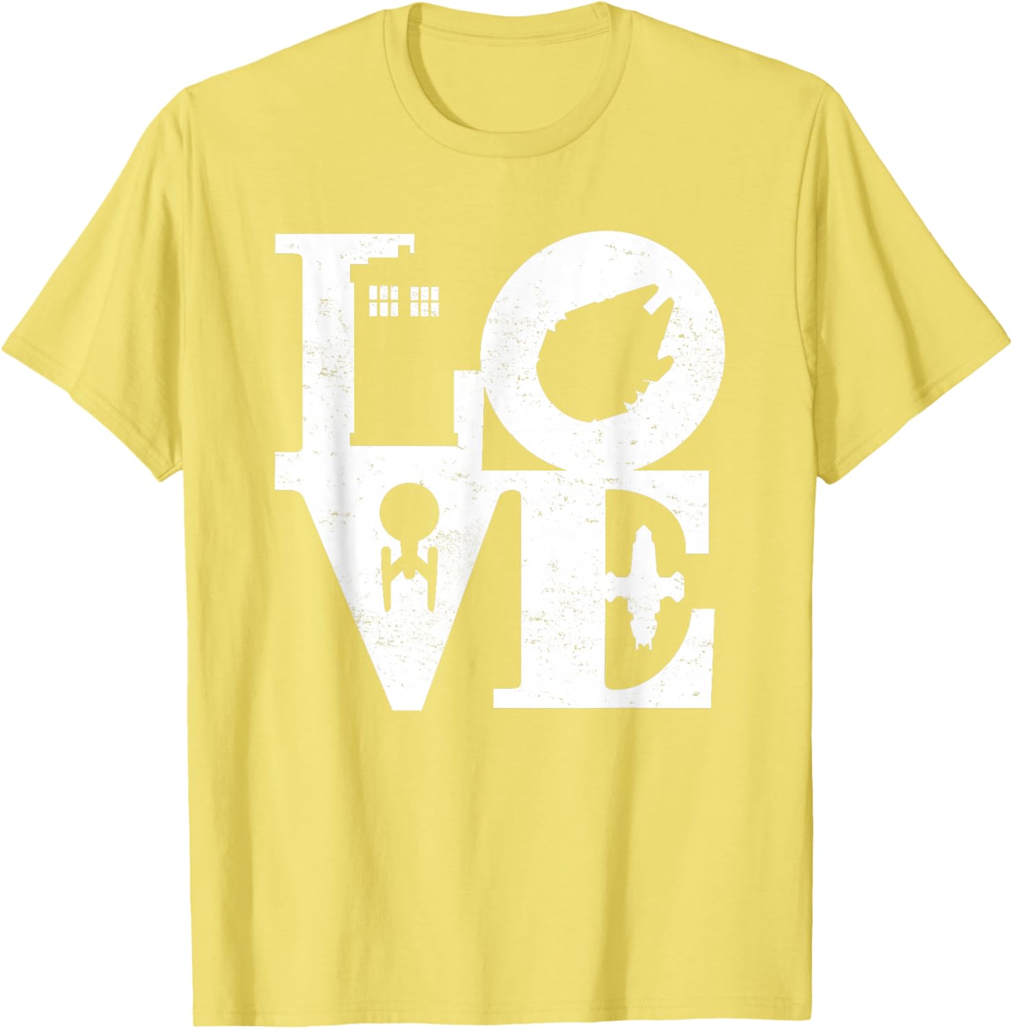 Vintage I Love Magic and Science Fiction Space Black Remix T-Shirt - 13