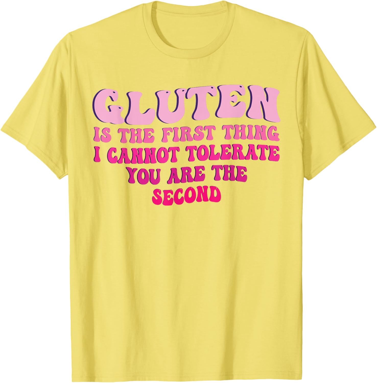 Funny Gluten Intolerance T-Shirt for Sarcastic Food Lovers - 13