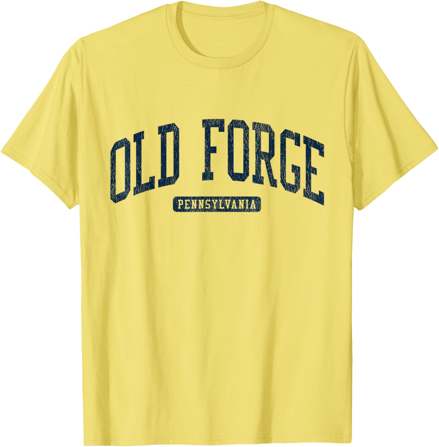 Old Forge PA College Style Blue T-Shirt for Students and Alumni - 11