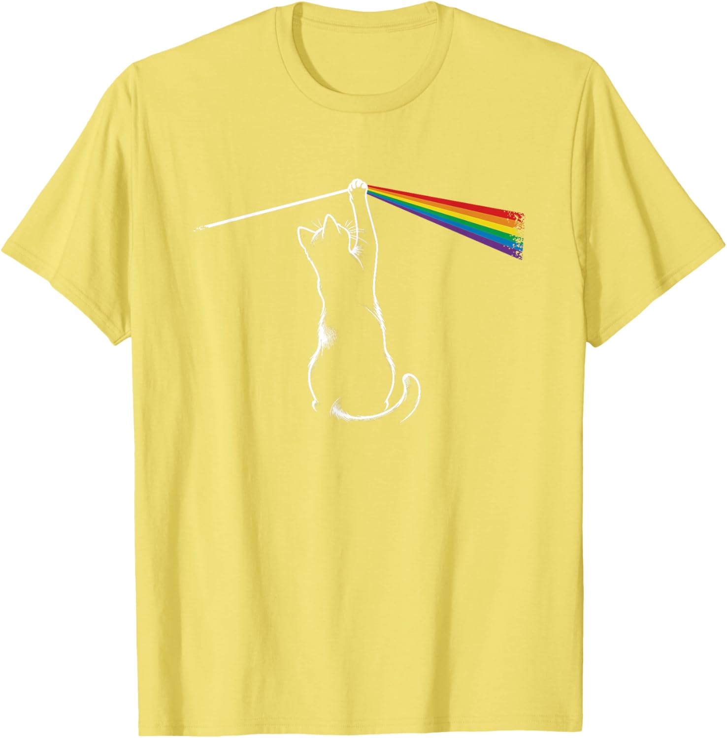 Funny Cat T-Shirt for Men, Women, and Kids - Playful Light Design - 14