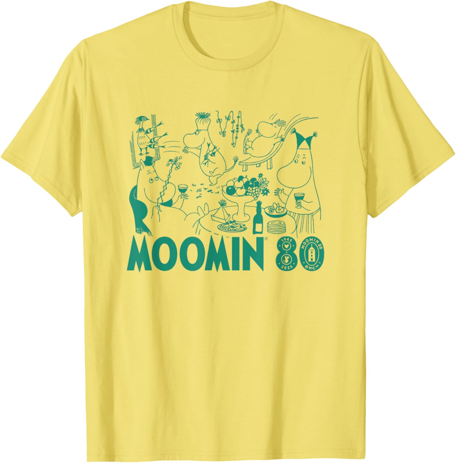 Moomin 80th Anniversary Moomintroll Party T-Shirt for Fans and Collectors - 4
