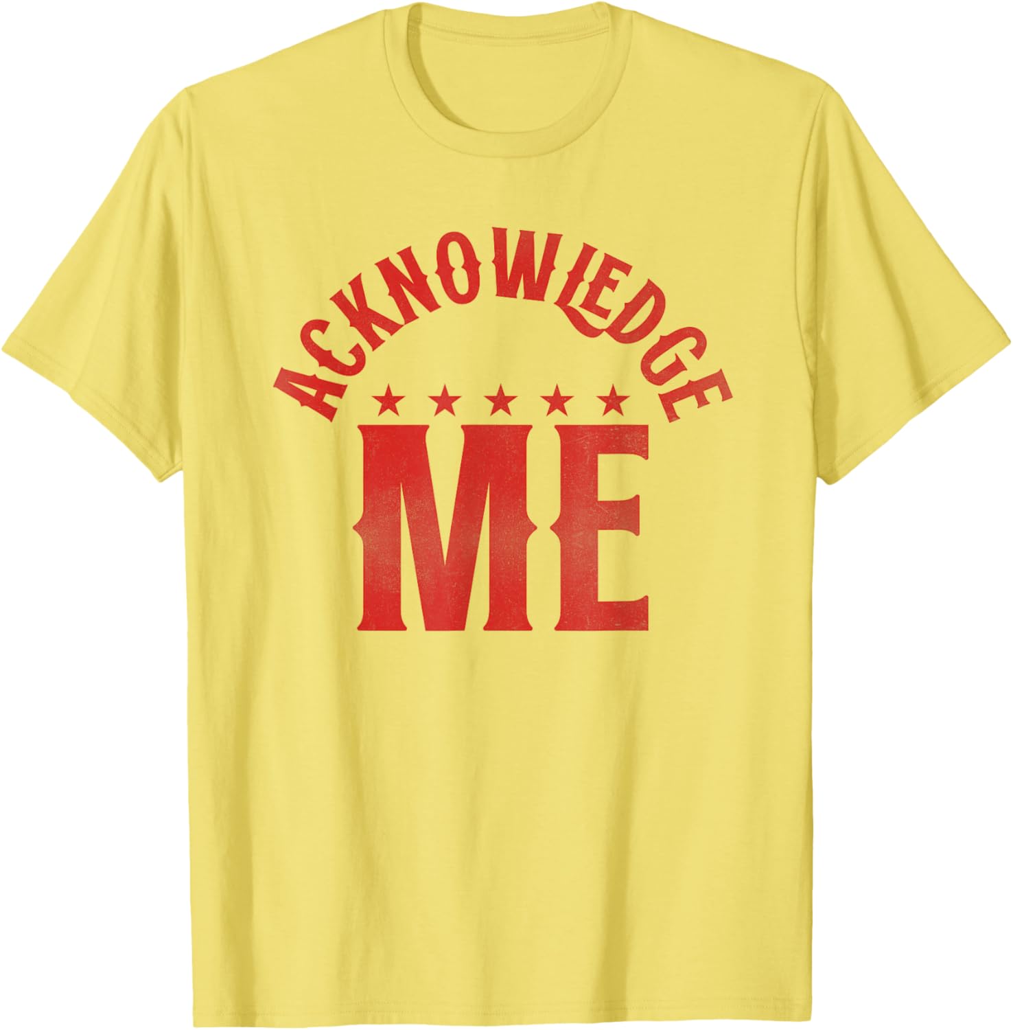 Acknowledge Me Retro Vintage Sports Competition T-Shirt for All Seasons - 13