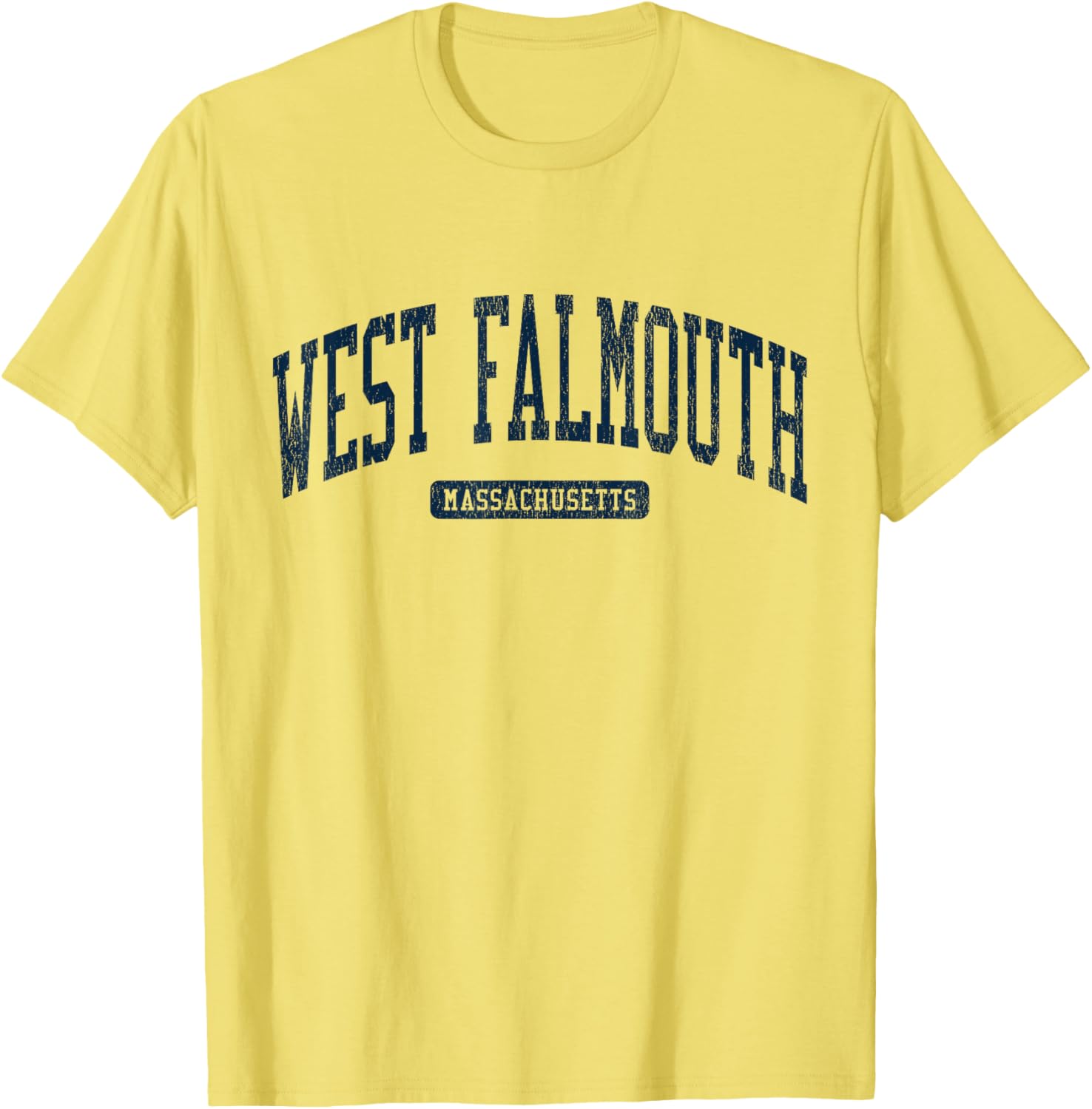 West Falmouth MA College University Stylish Blue T-Shirt for Casual Wear - 8