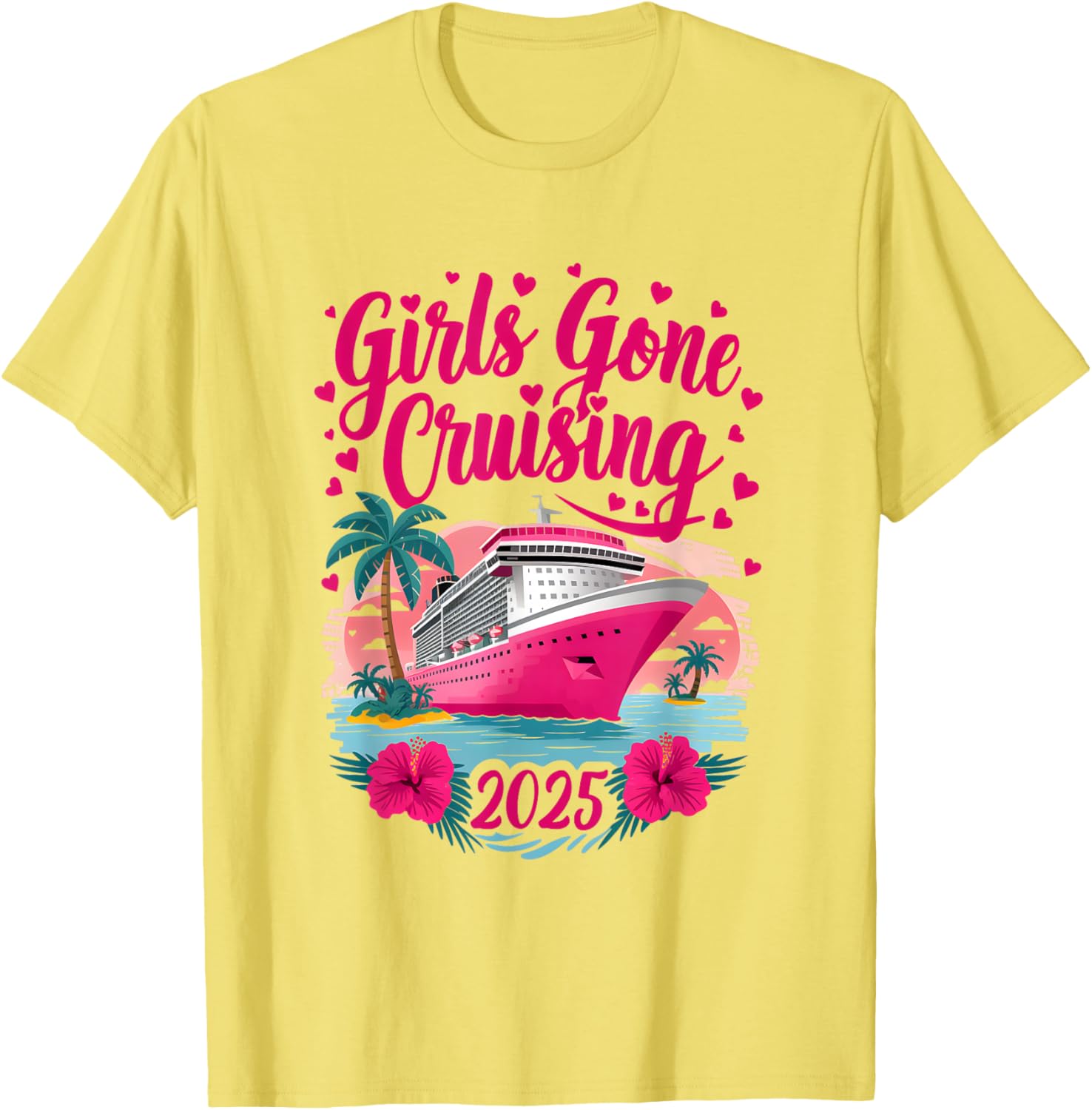 Girls Gone Cruising 2025 Fun Women Cruise T-Shirt for Best Friends - 7