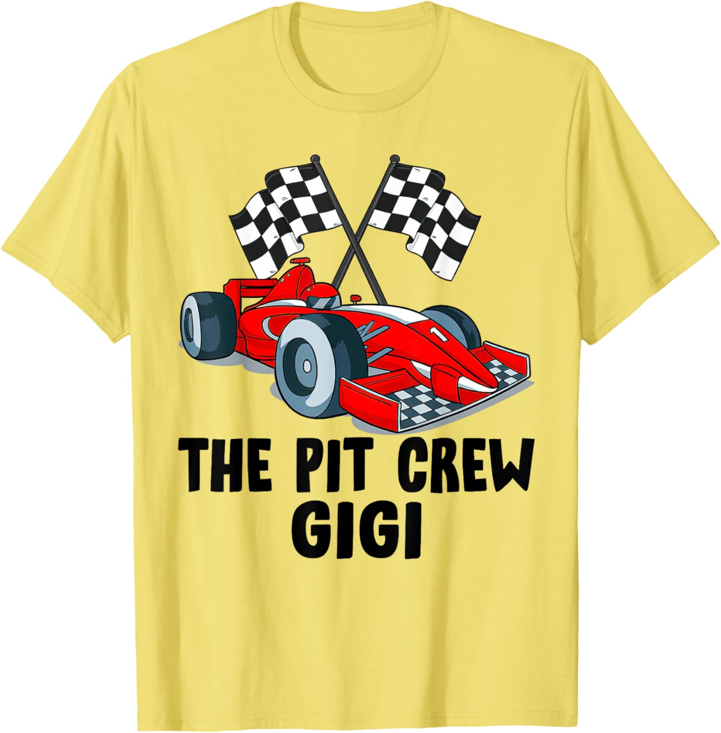 Gigi Pit Crew Race Car Birthday Party Family T-Shirt for Racing Fans - 4