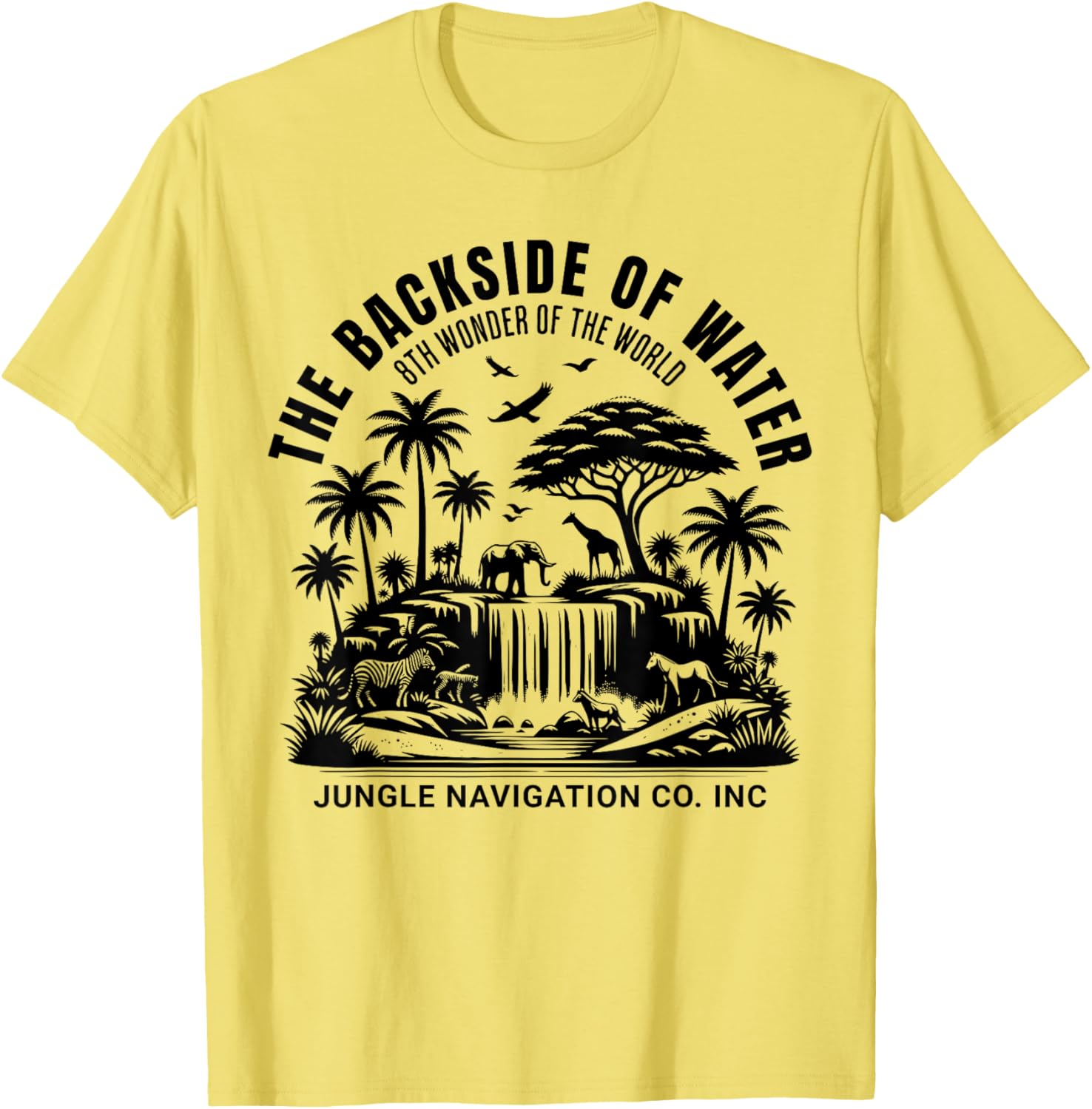 Jungle Adventure T-Shirt Backside of Water Cruise Theme Park Ride - 13