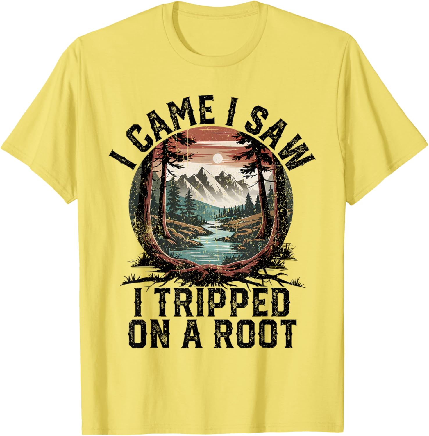 I Came I Saw I Tripped Hiking T-Shirt for Camping Adventure Lovers - 7
