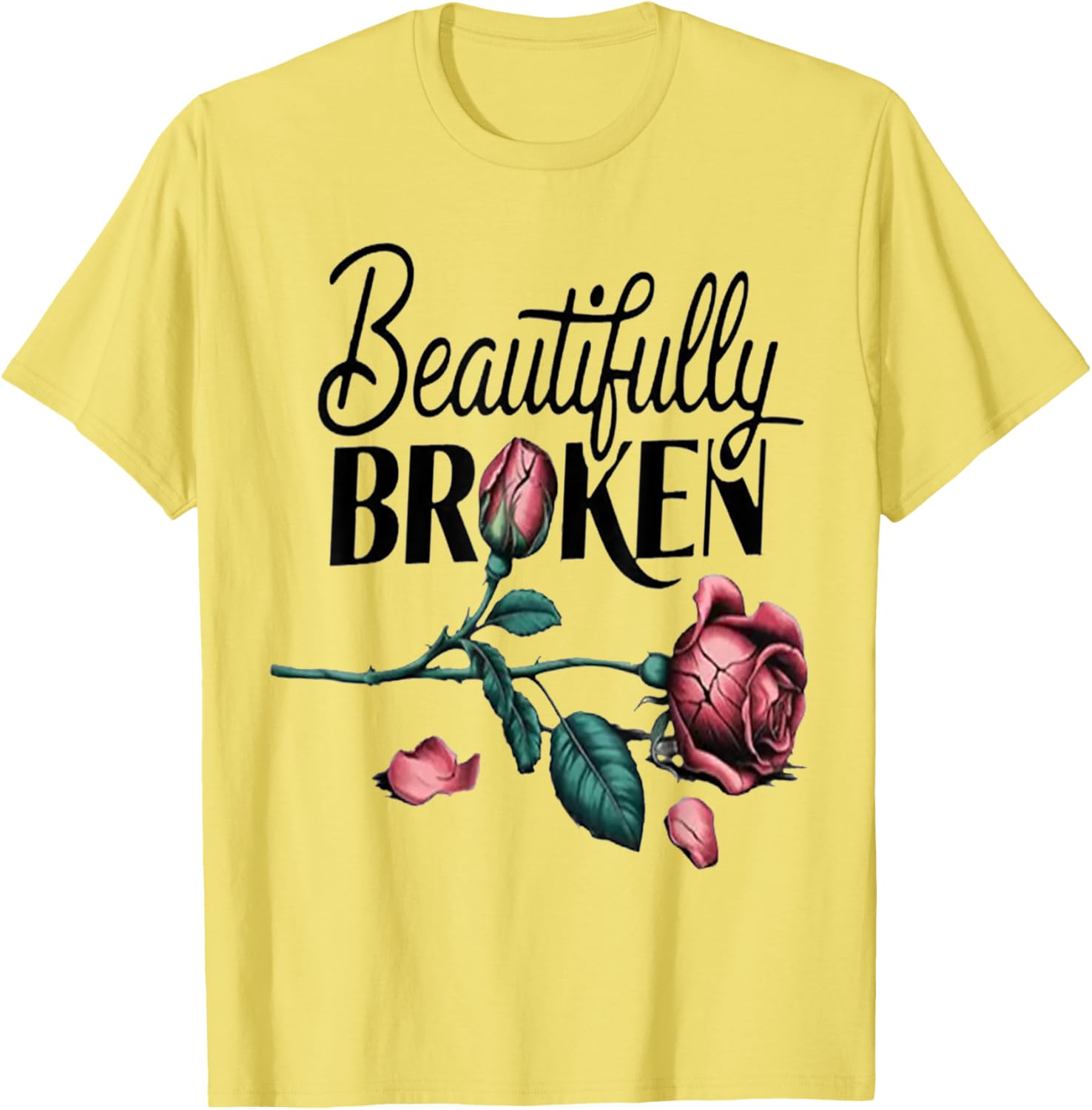 Beautifully Flowers Rose Broken Country Music T-Shirt for Music Lovers - 5