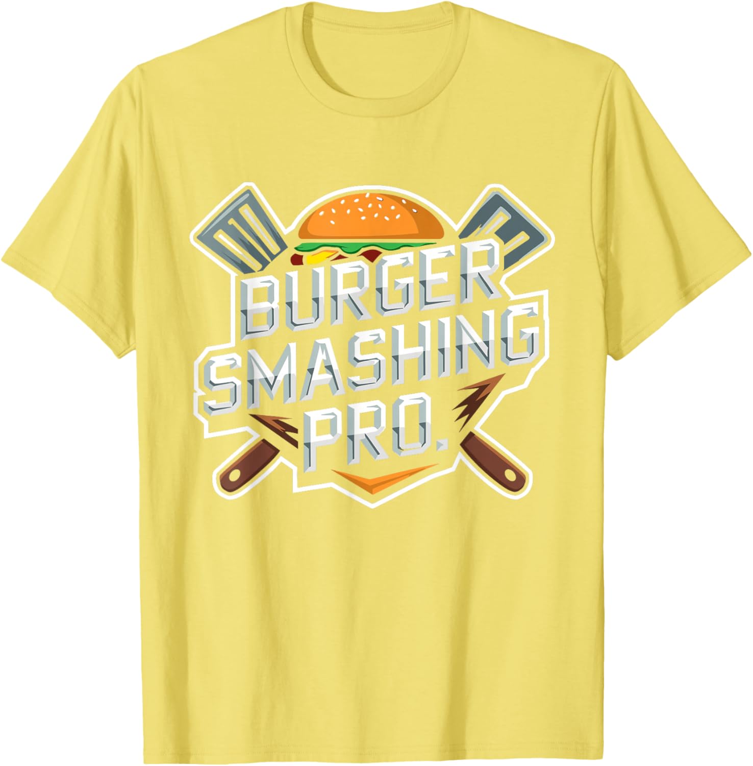 Smash Burger Lover Grilled Cheeseburger Flat Top T-Shirt for Foodies - 12