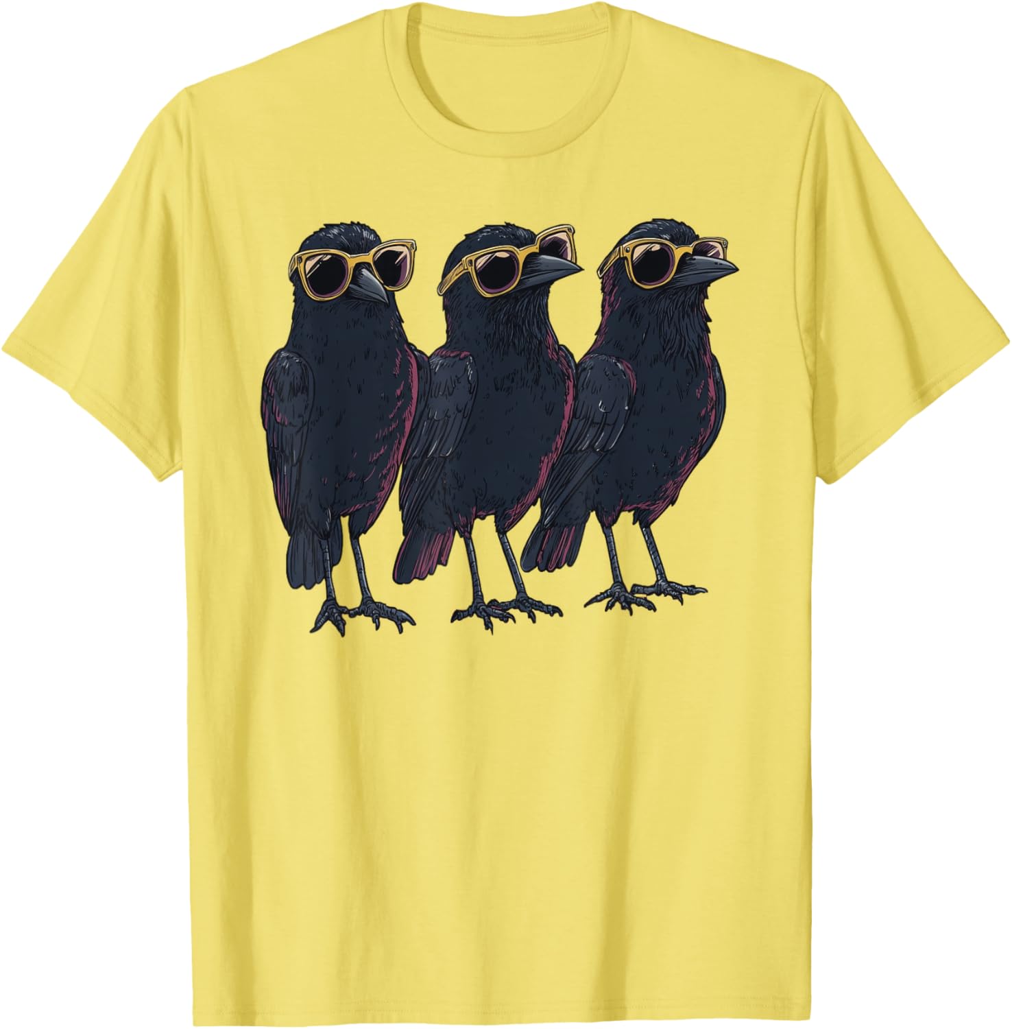 Cool Crow Raven T-Shirt with Sunglasses for Bird Lovers and Trendsetters - 21