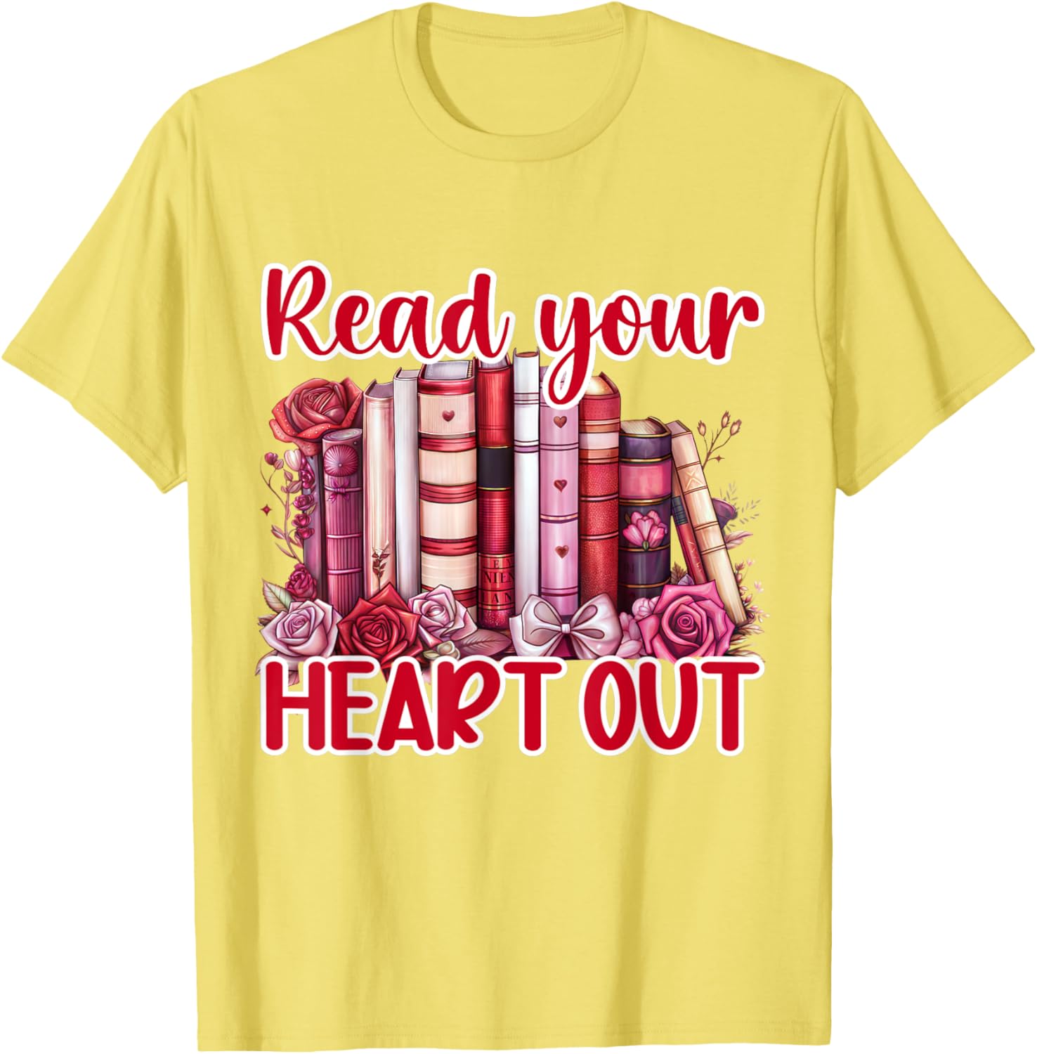 Retro Read Your Heart Out Valentine's Day T-Shirt for Book Lovers and Teachers - 6