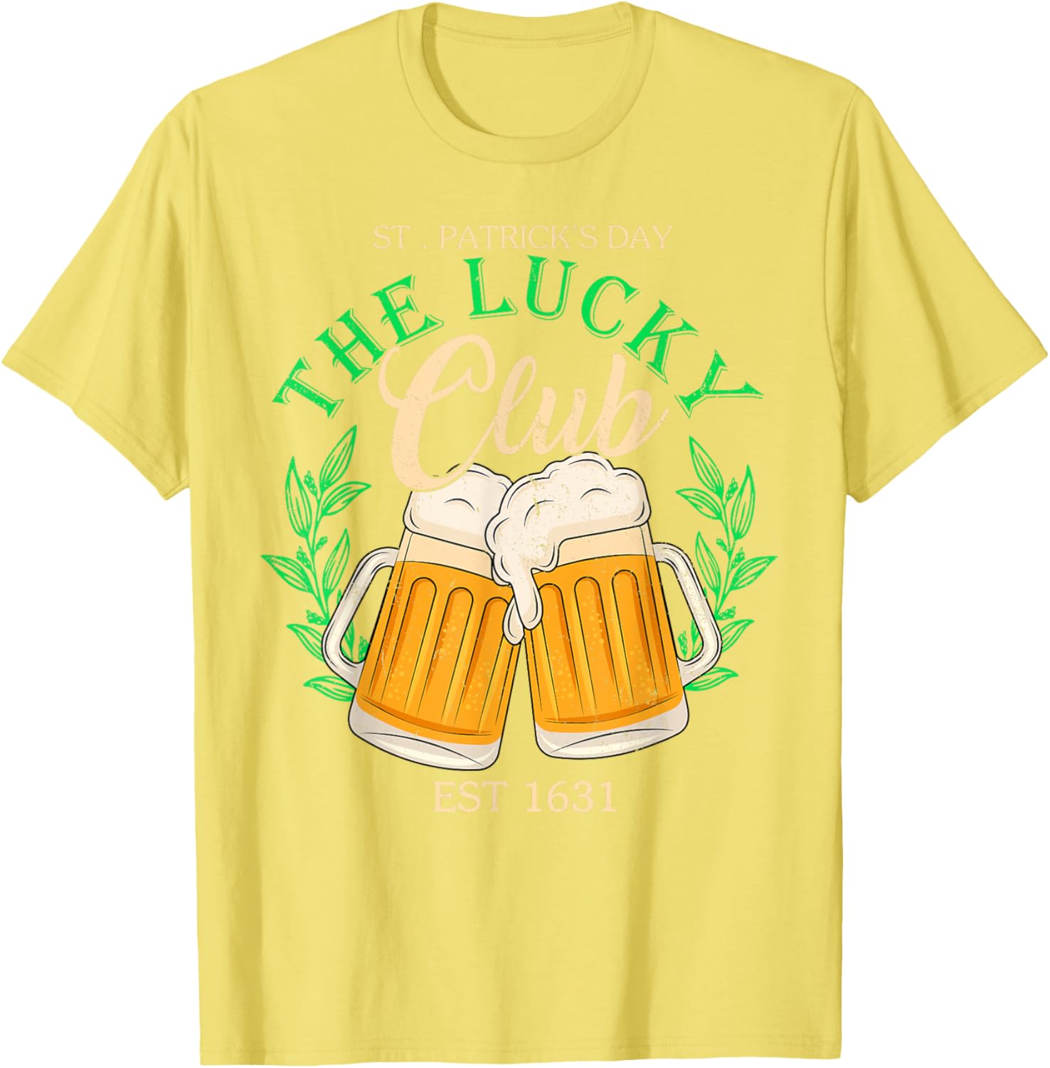 Lucky Club St. Patrick's Day Beer T-Shirt for Irish Group Fun - 18