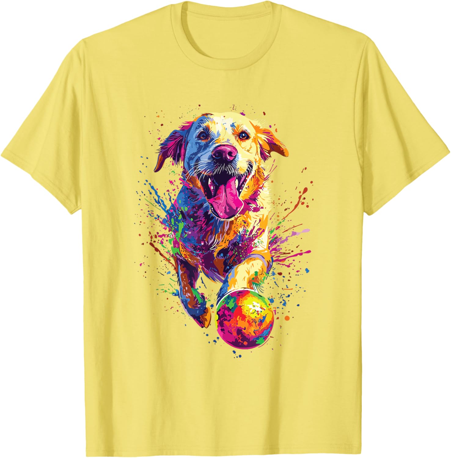 Colorful Labrador Retriever T-Shirt Perfect for Dog Lovers and Fans - 1