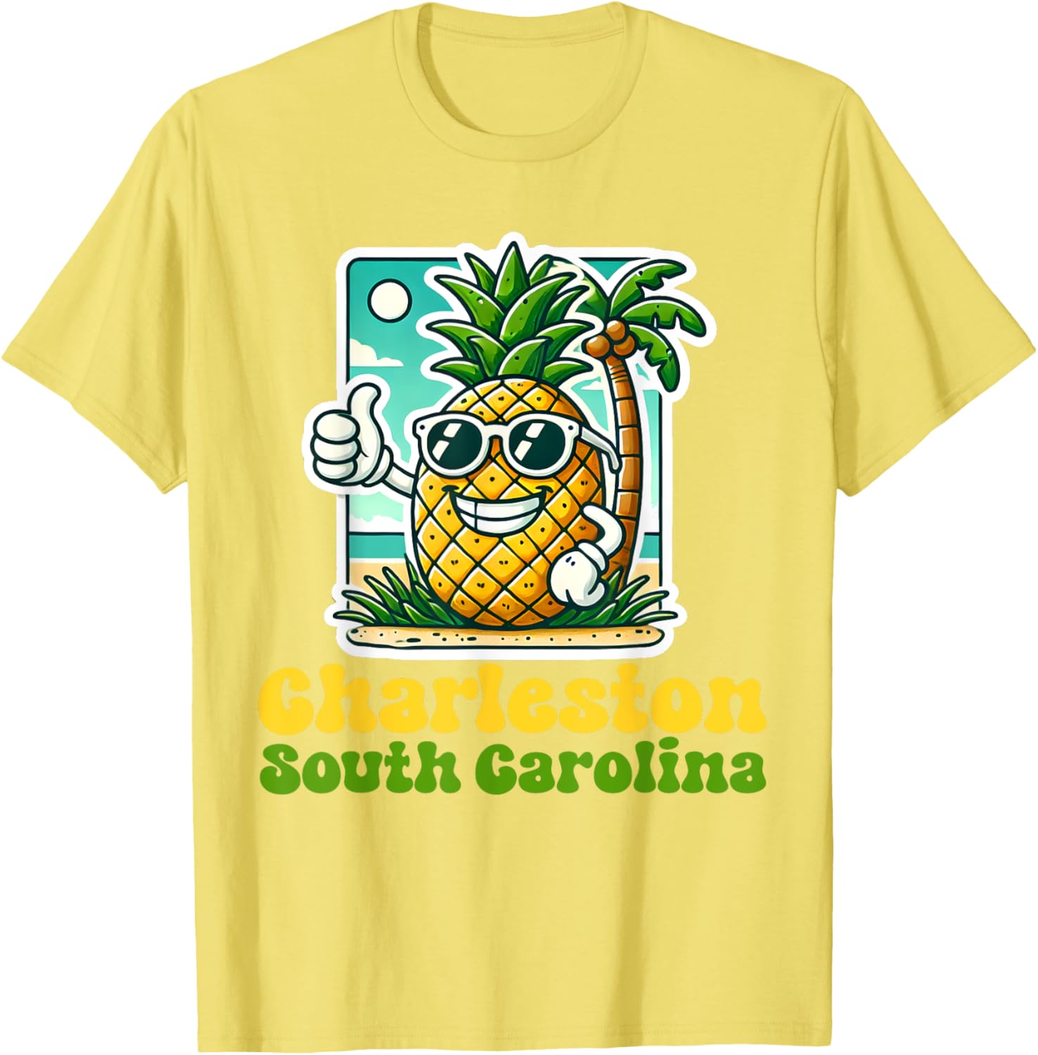 Cute Pineapple Thumbs Up T-Shirt - Charleston South Carolina Style - 17
