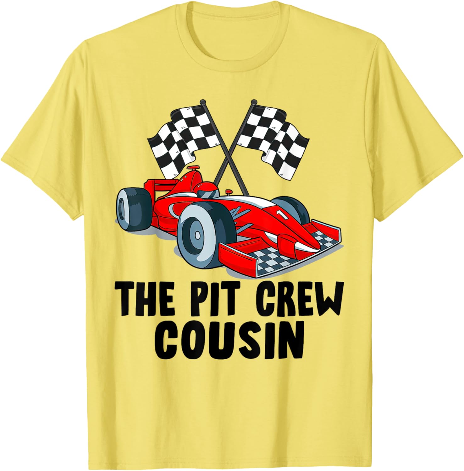 Cousin Pit Crew Racing Family T-Shirt for Car Birthday Party Fun - 2