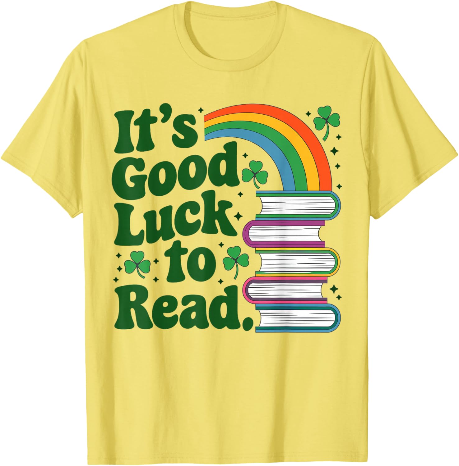 Good Luck St Patricks Day Teacher Librarian T-Shirt for Book Lovers - 5