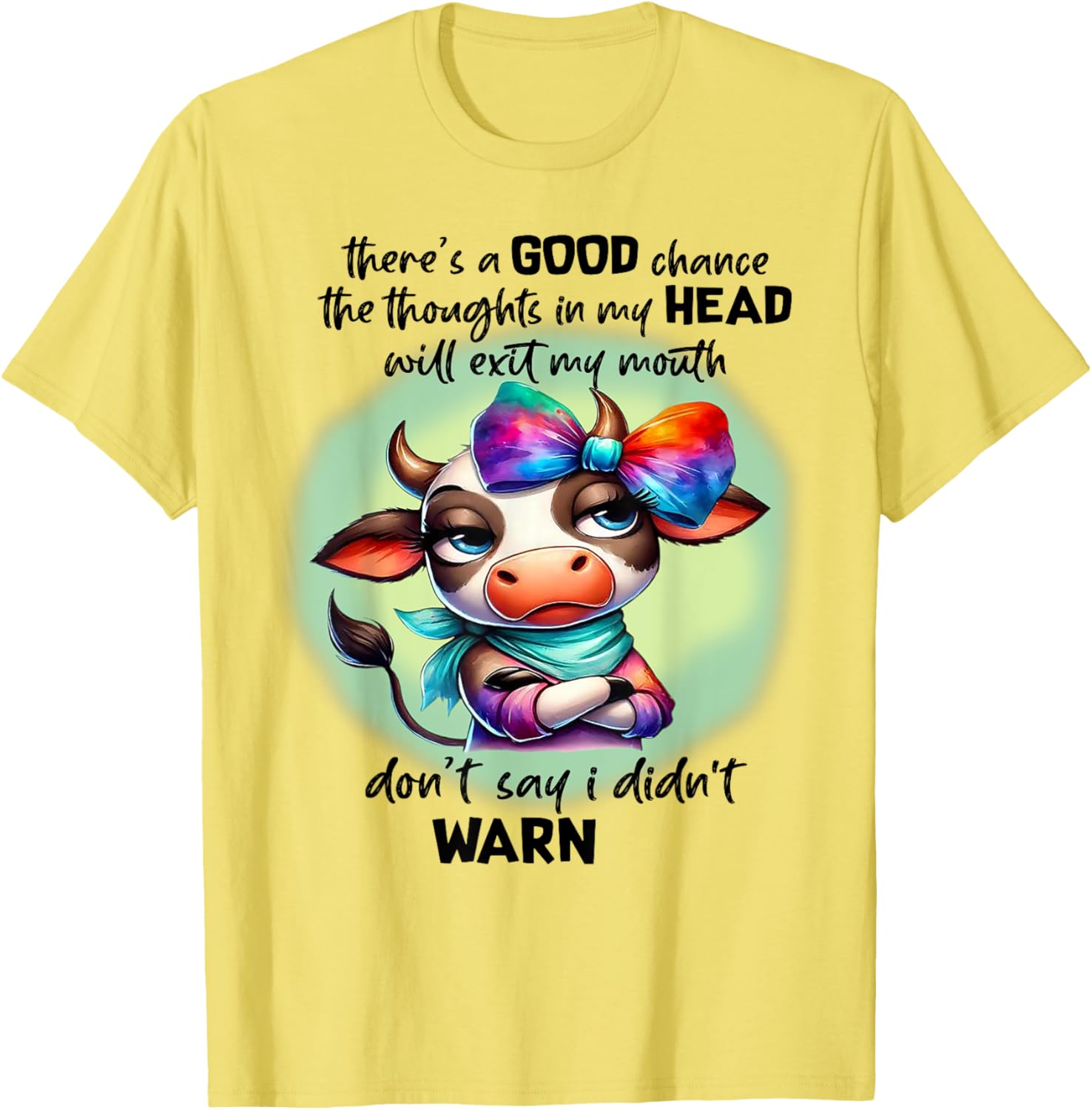 Funny Thoughts Exit Mouth T-Shirt for Casual Wear and Gifts - 3