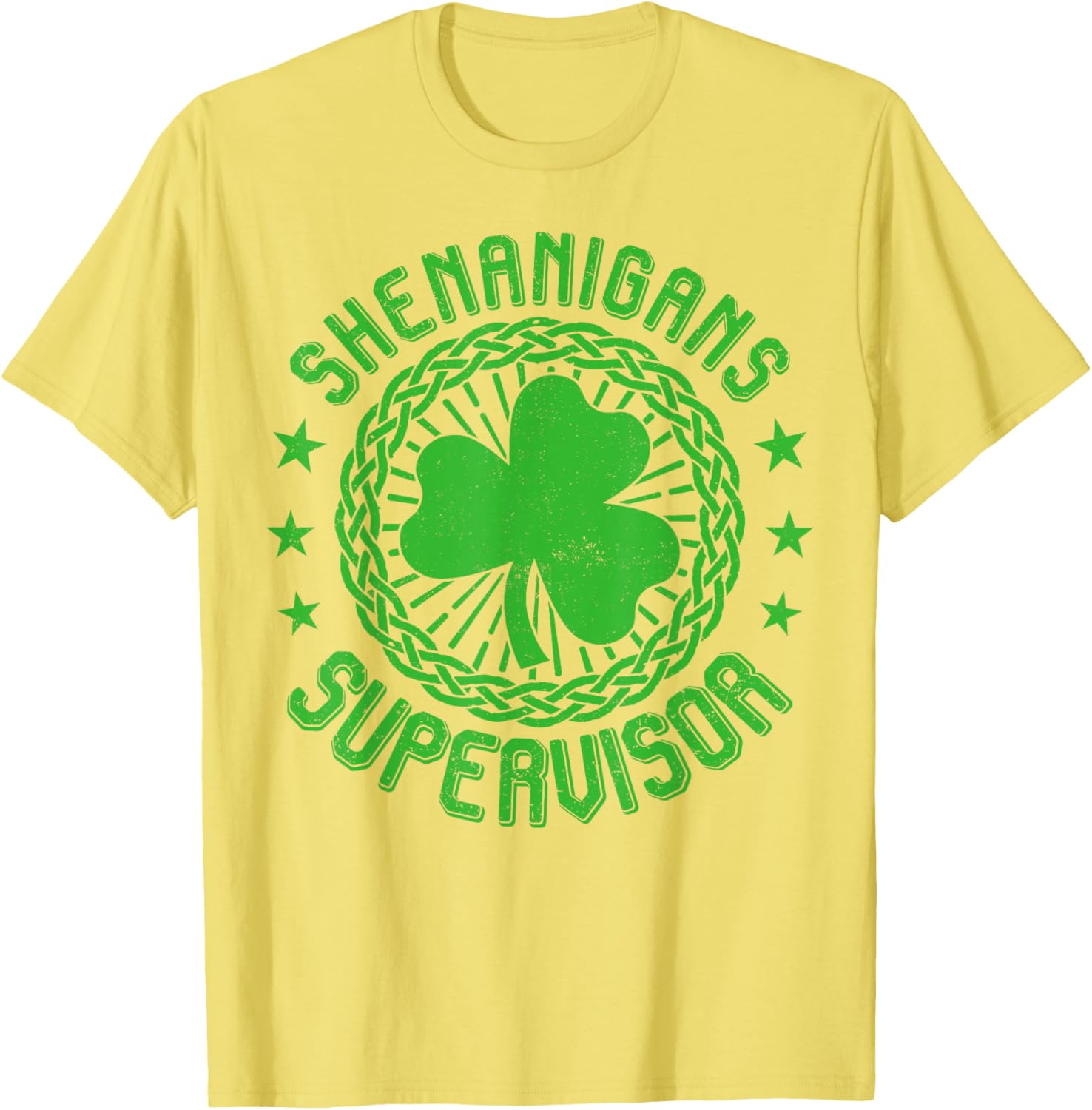 Shenanigans Supervisor Shamrock St Patricks Day T-Shirt for Fun Celebrations - 3