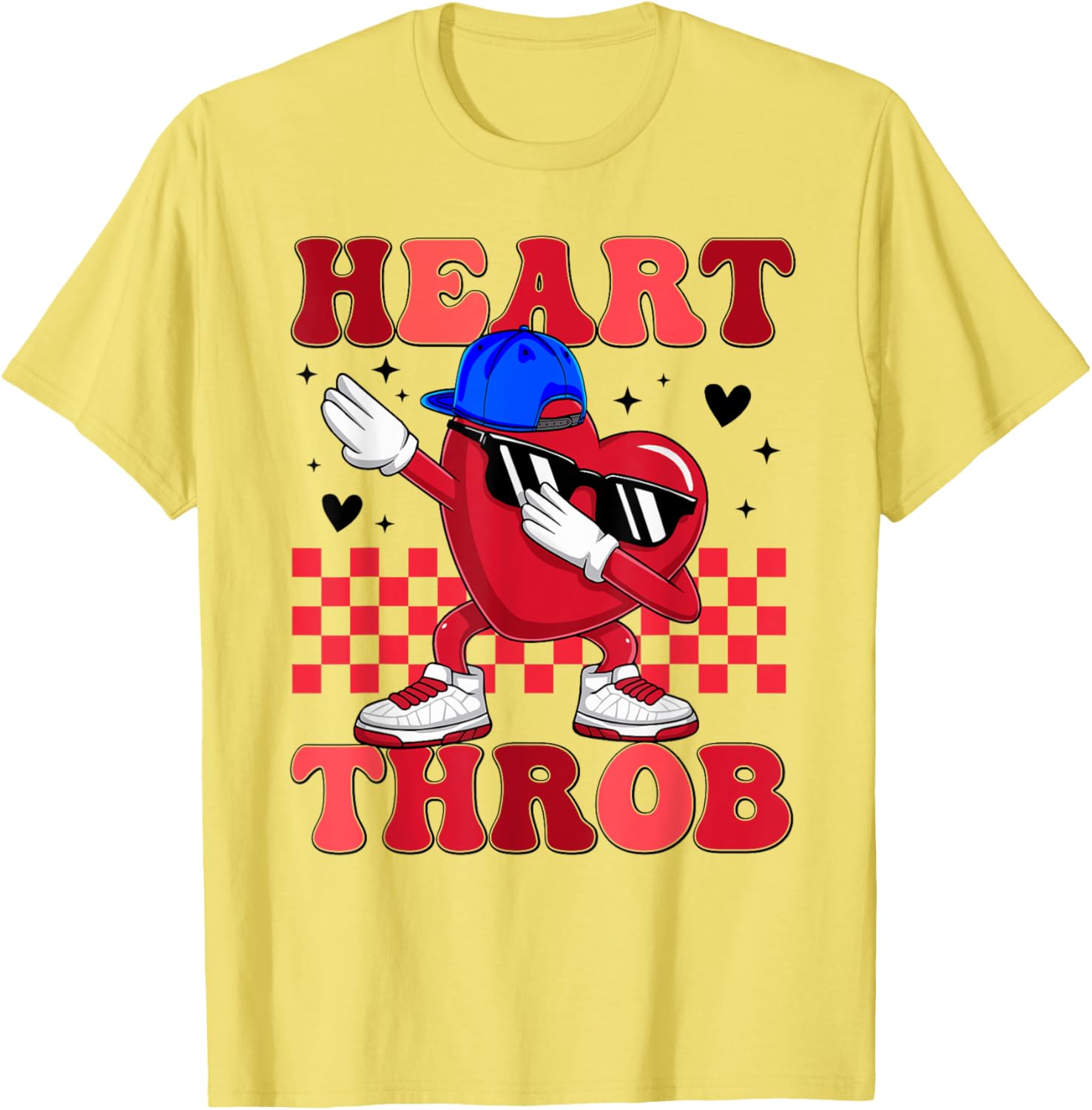 Groovy Heart Throb Valentine's Day Dabbing Toddler T-Shirt for Boys - 2