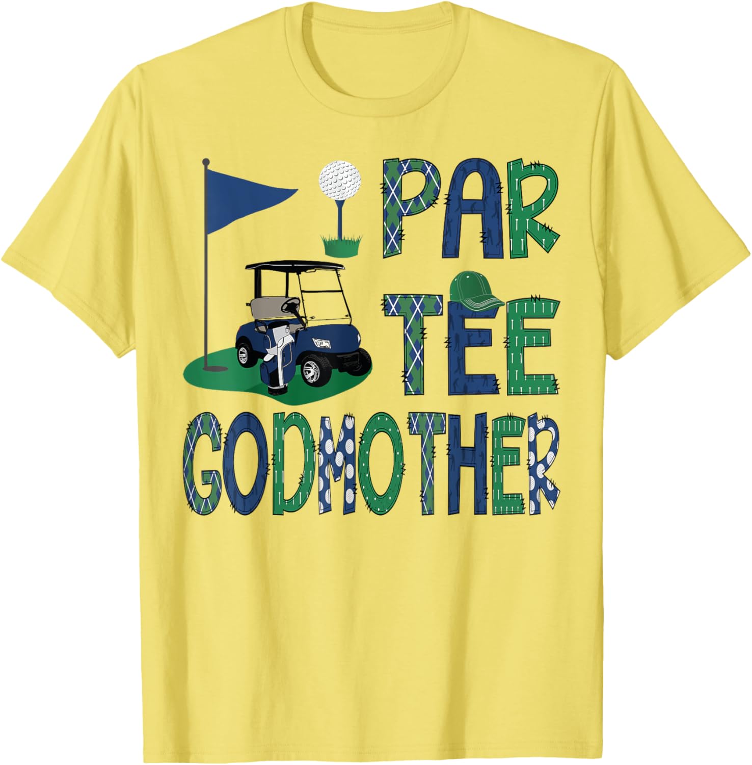Par-Tee GodMother Golf Lover Family Matching Birthday T-Shirt - 1