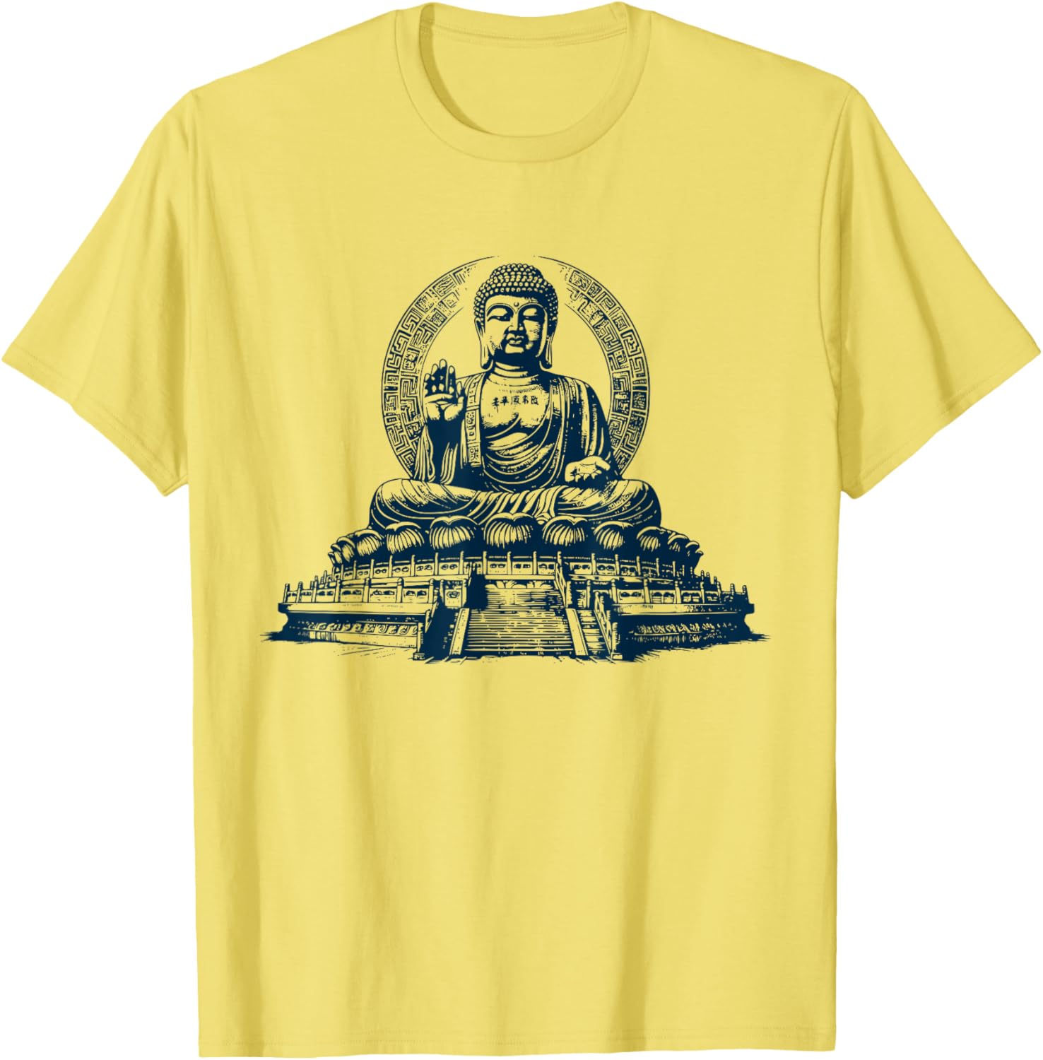 Tian Tan Buddha Graphic T-Shirt for Casual Style and Spiritual Vibes - 13