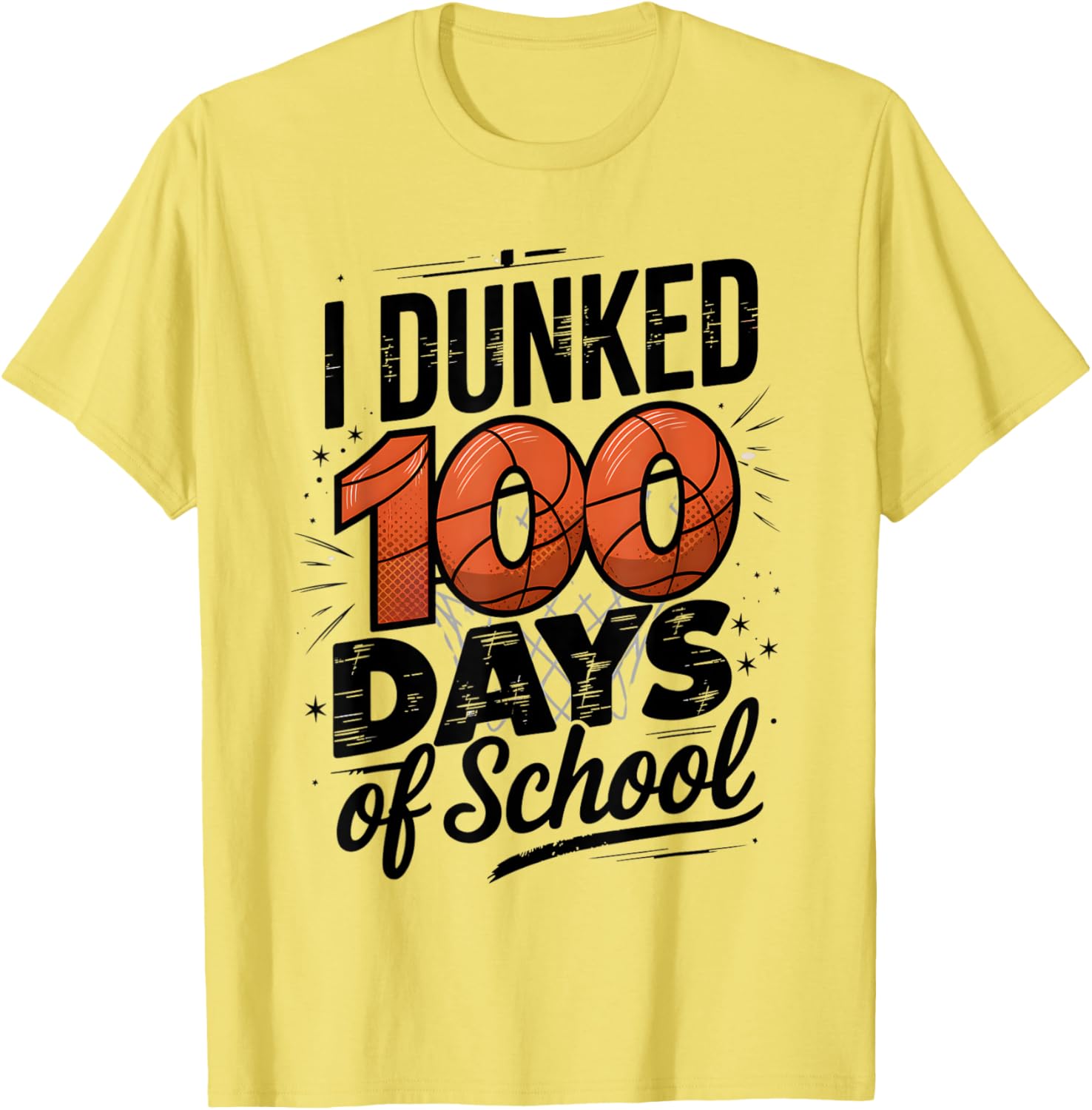 100 Days Smarter Basketball T-Shirt for Boys Dunked School Achievement - 5