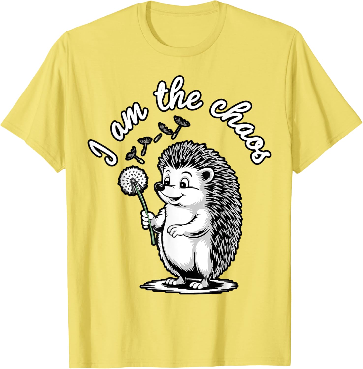 Funny Hedgehog Dandelion T-Shirt for Sarcastic Animal Lovers - 16