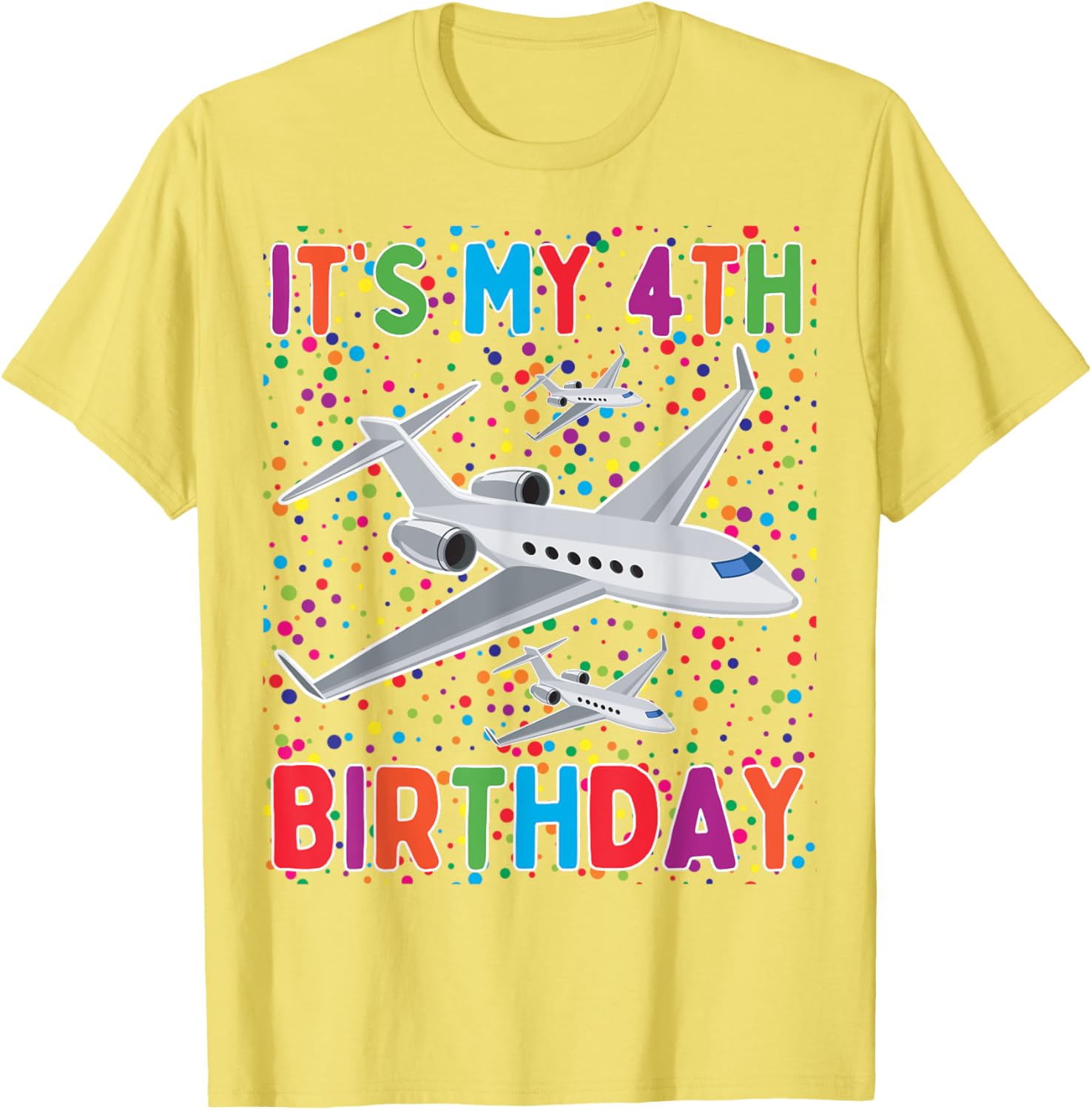 It's My 4th Birthday Airplane T-Shirt for Boys and Girls Celebrate in Style - 7