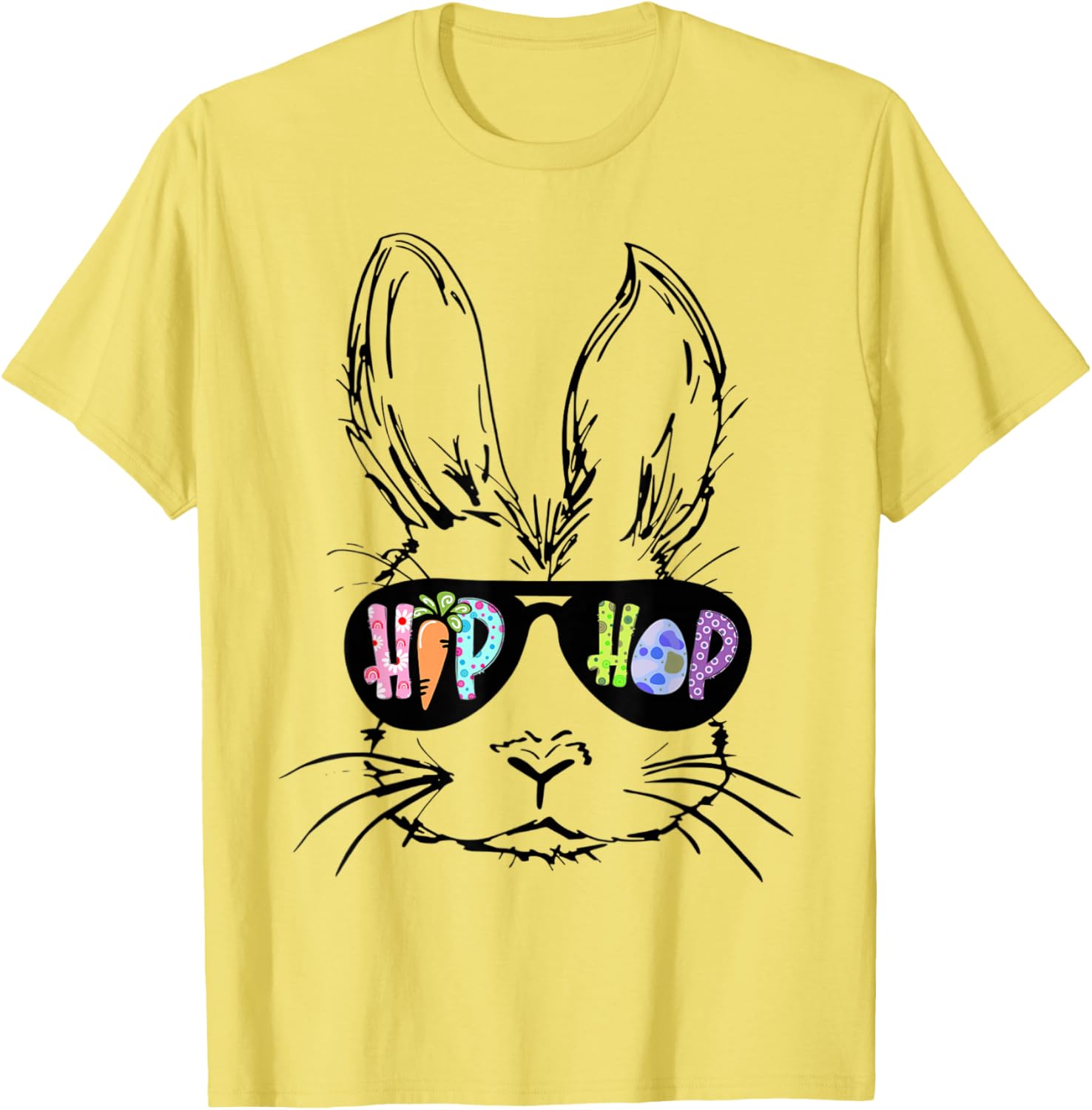 Hip Hop Bunny in Sunglasses Funny Easter T-Shirt for Rabbit Lovers - 17