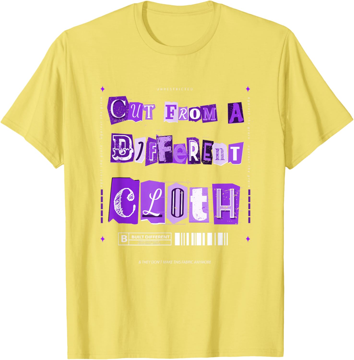 Vibrant Purple Graphic T-Shirt From A Different Cloth for Stylish Comfort - 1