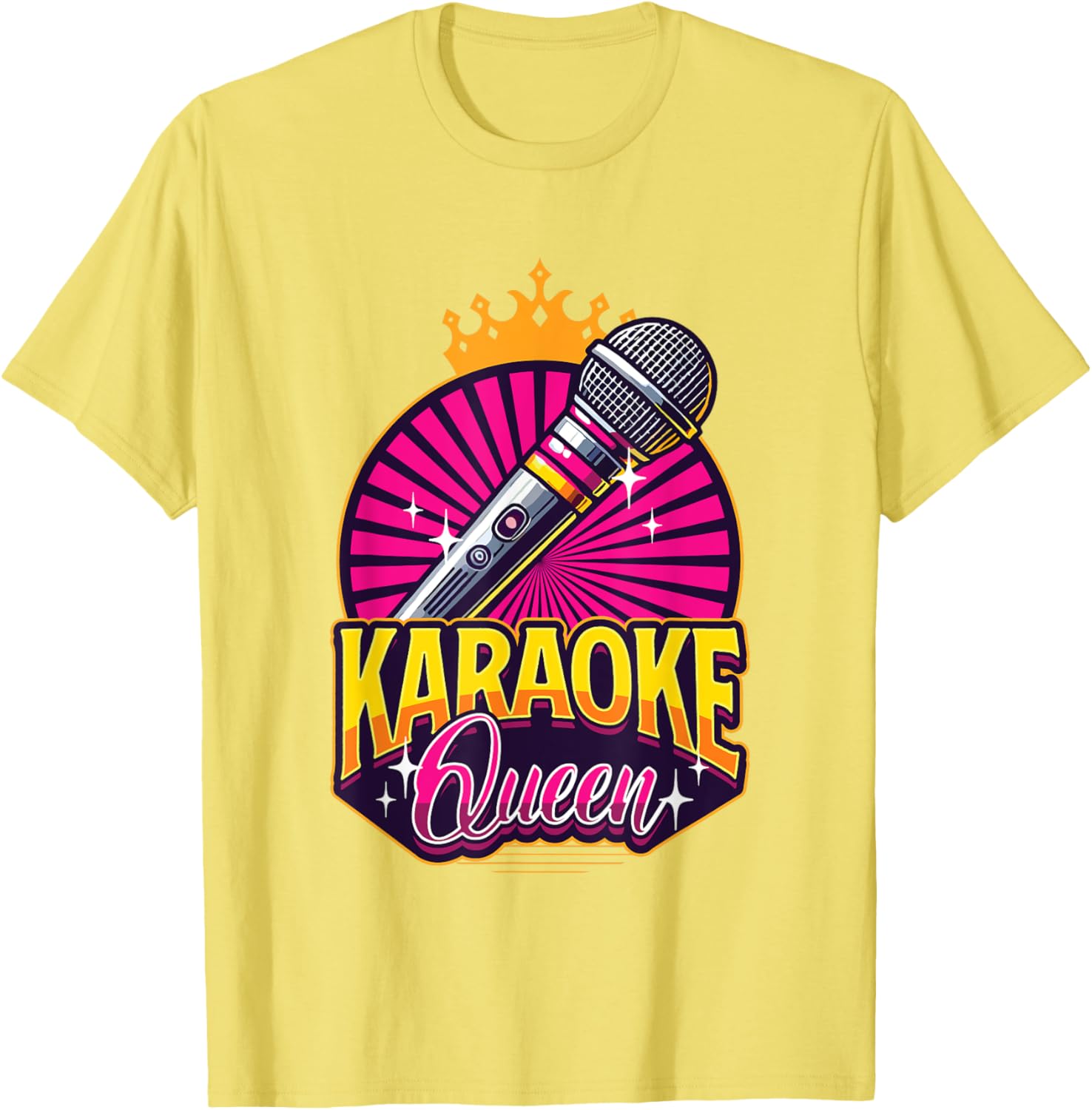 Karaoke Queen Microphone T-Shirt for Music Lovers and Singers - 3