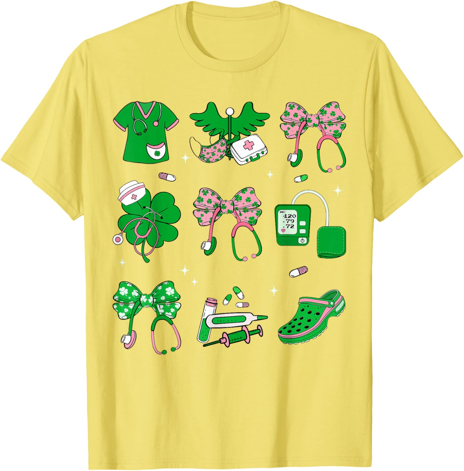 Lucky Shamrock Nurse T-Shirt for St. Patrick's Day Celebration - 16