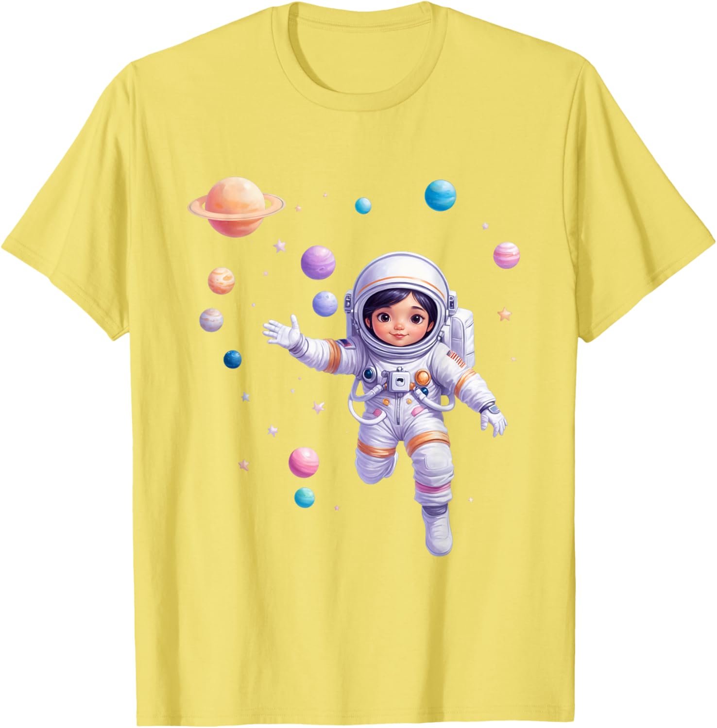 Cute Space Explorer T-Shirt for Future Astronaut Girls - Adorable Design - 19