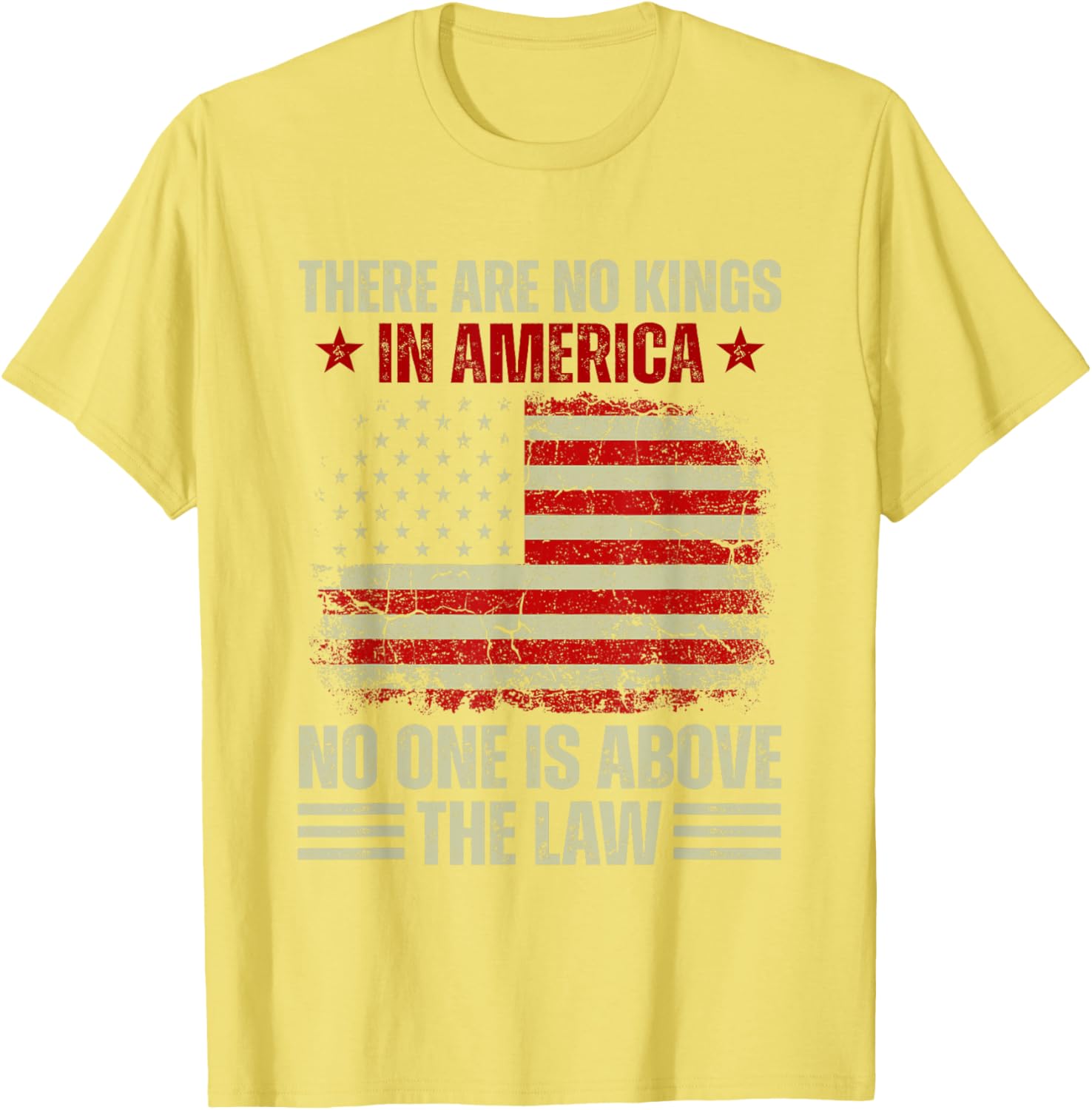 No Kings In America T-Shirt – Law and Justice Graphic Tee for Everyone - 1