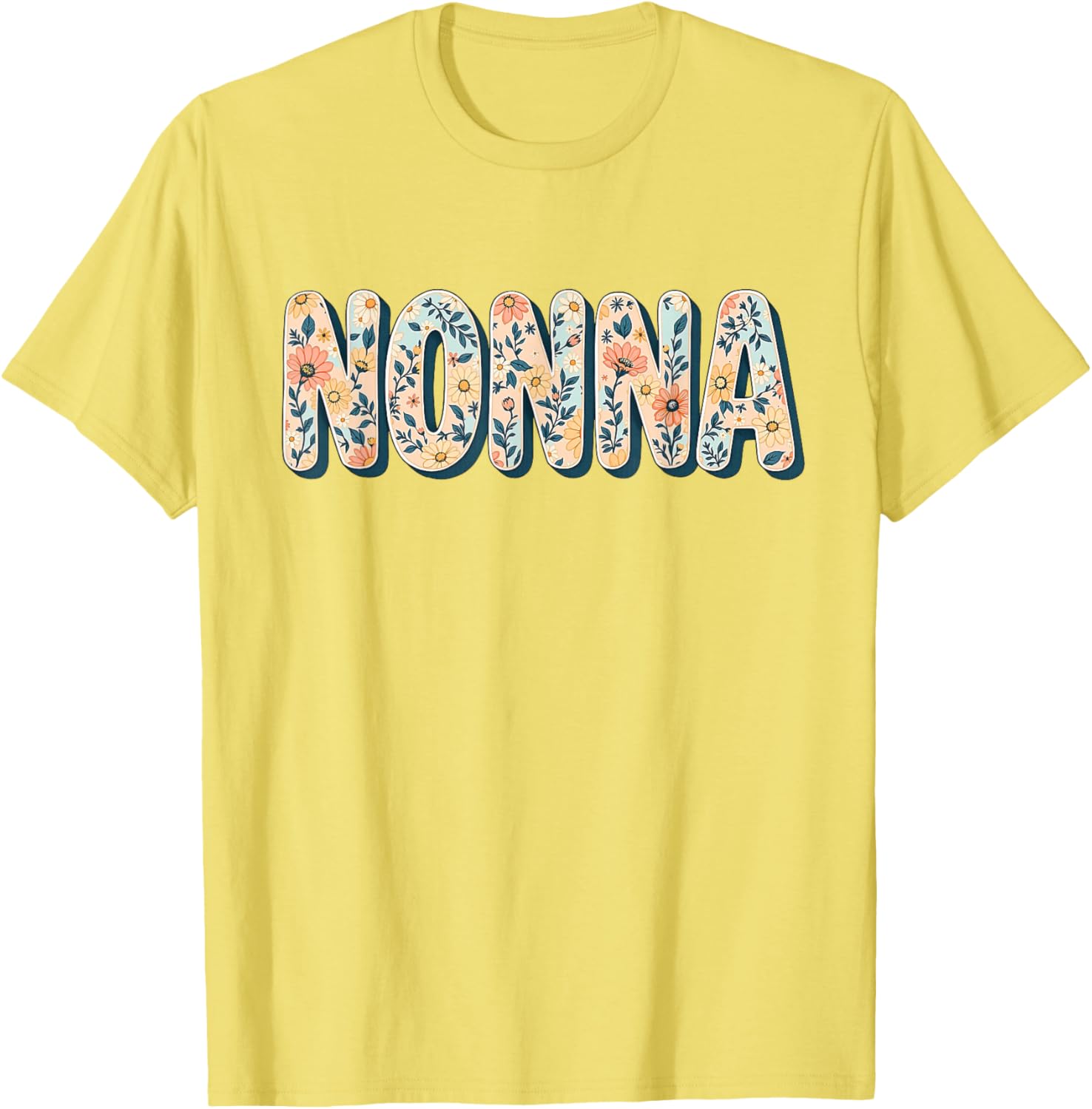 Wildflowers Nonna Floral Mother's Day T-Shirt for Stylish Grandmas - 20