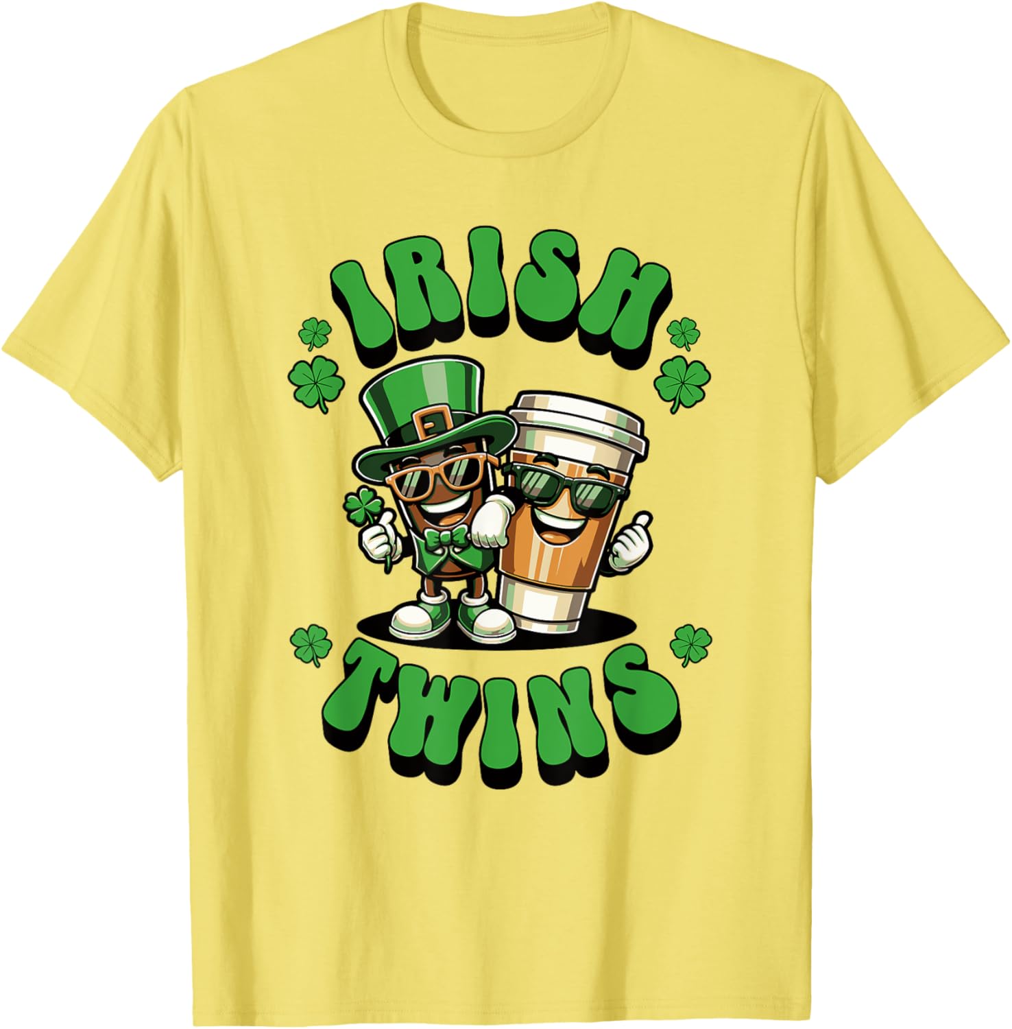 Funny Irish Twins Matching St. Patrick's Day T-Shirt for Kids - 22