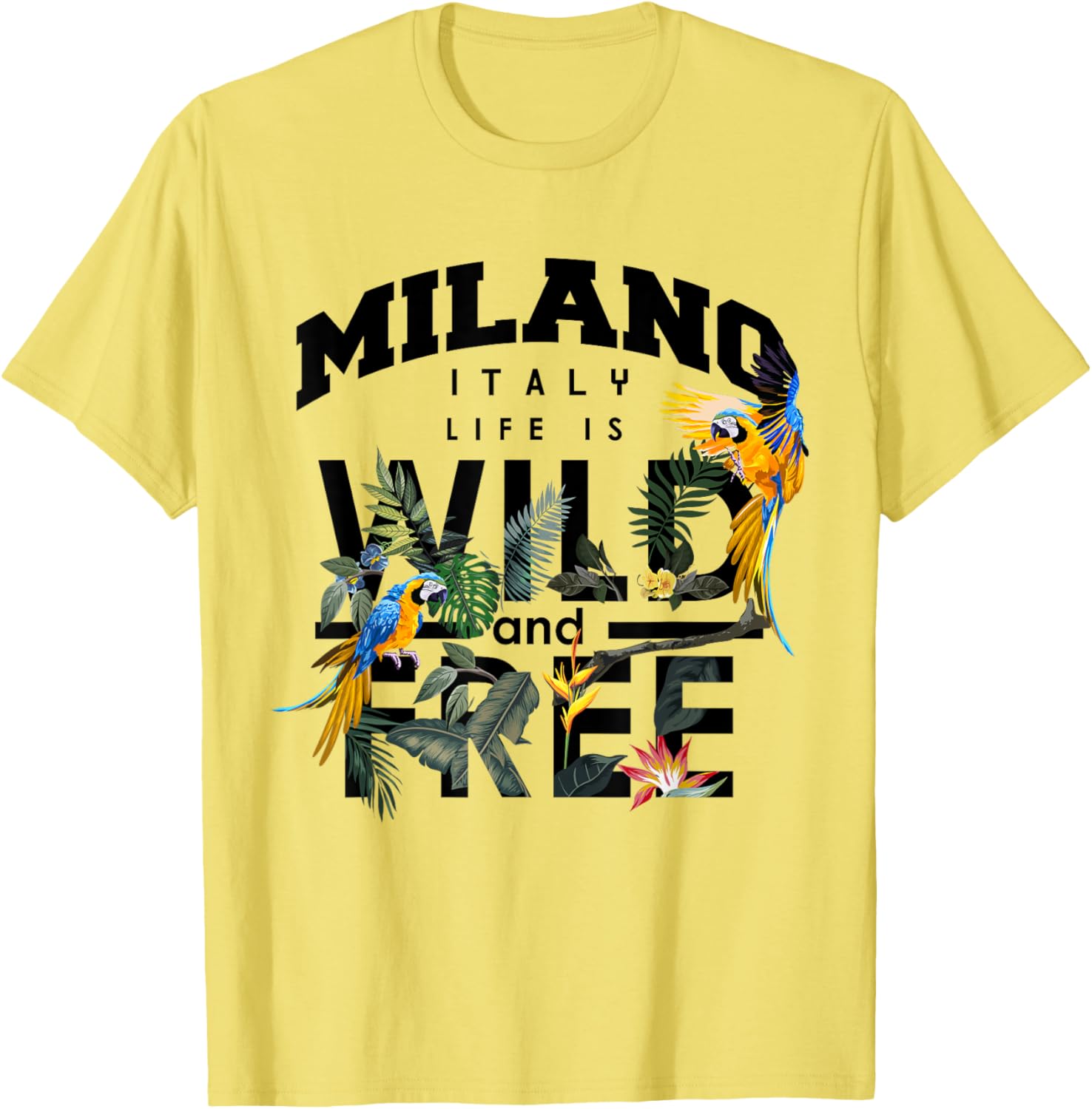 I Love Milano Floral Graphic T-Shirt for Wild & Free Spirits - 14