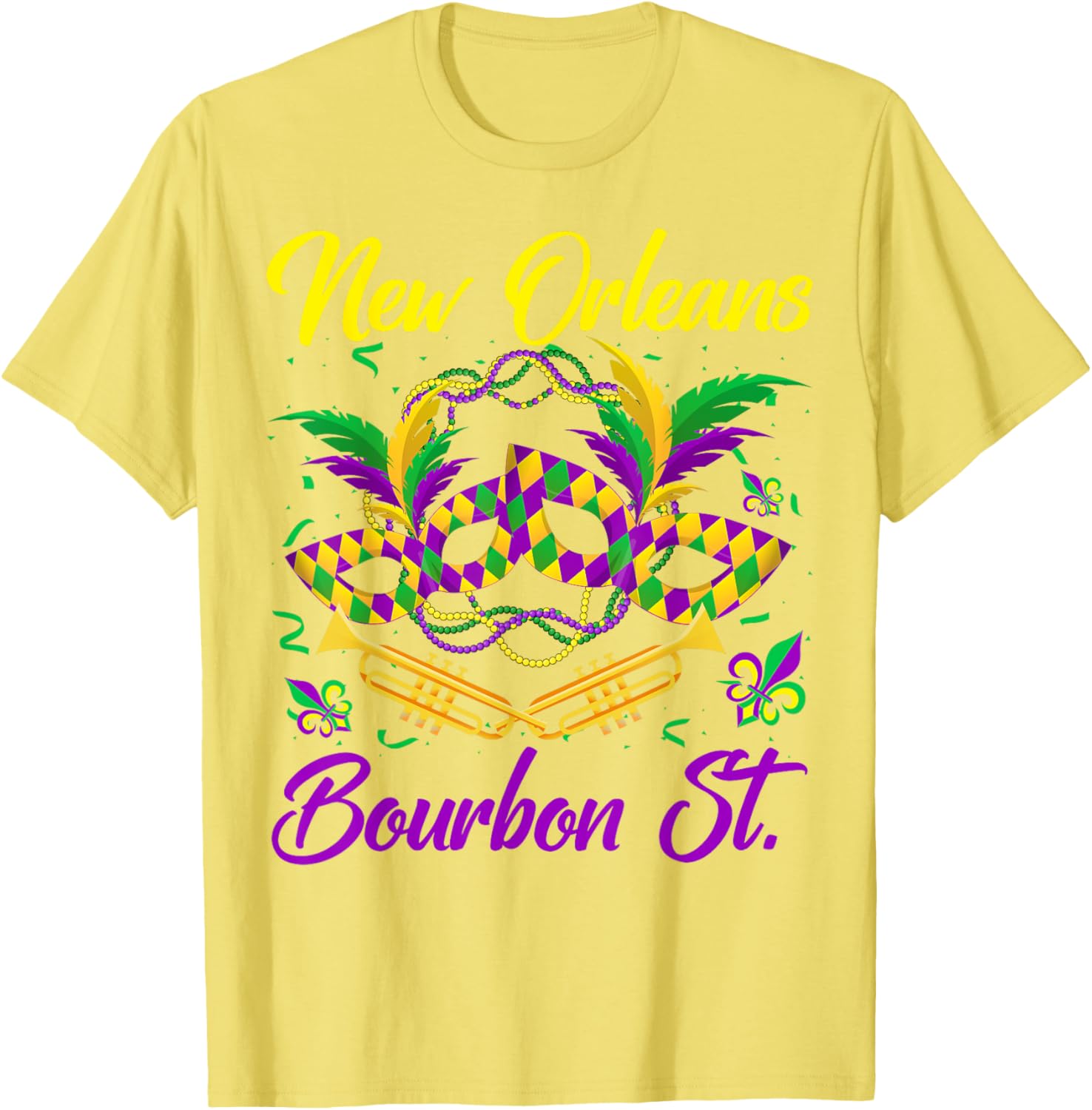 Funny NOLA Bourbon Street Mardi Gras T-Shirt for Fat Tuesday Celebrations - 4