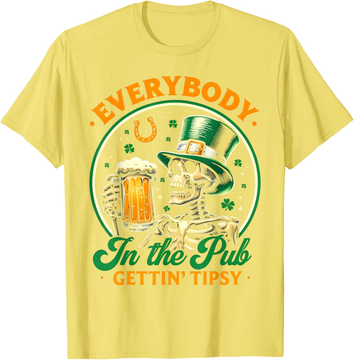 Tipsy St Patricks Day T-Shirt for Men and Women Celebrating at the Pub - 14