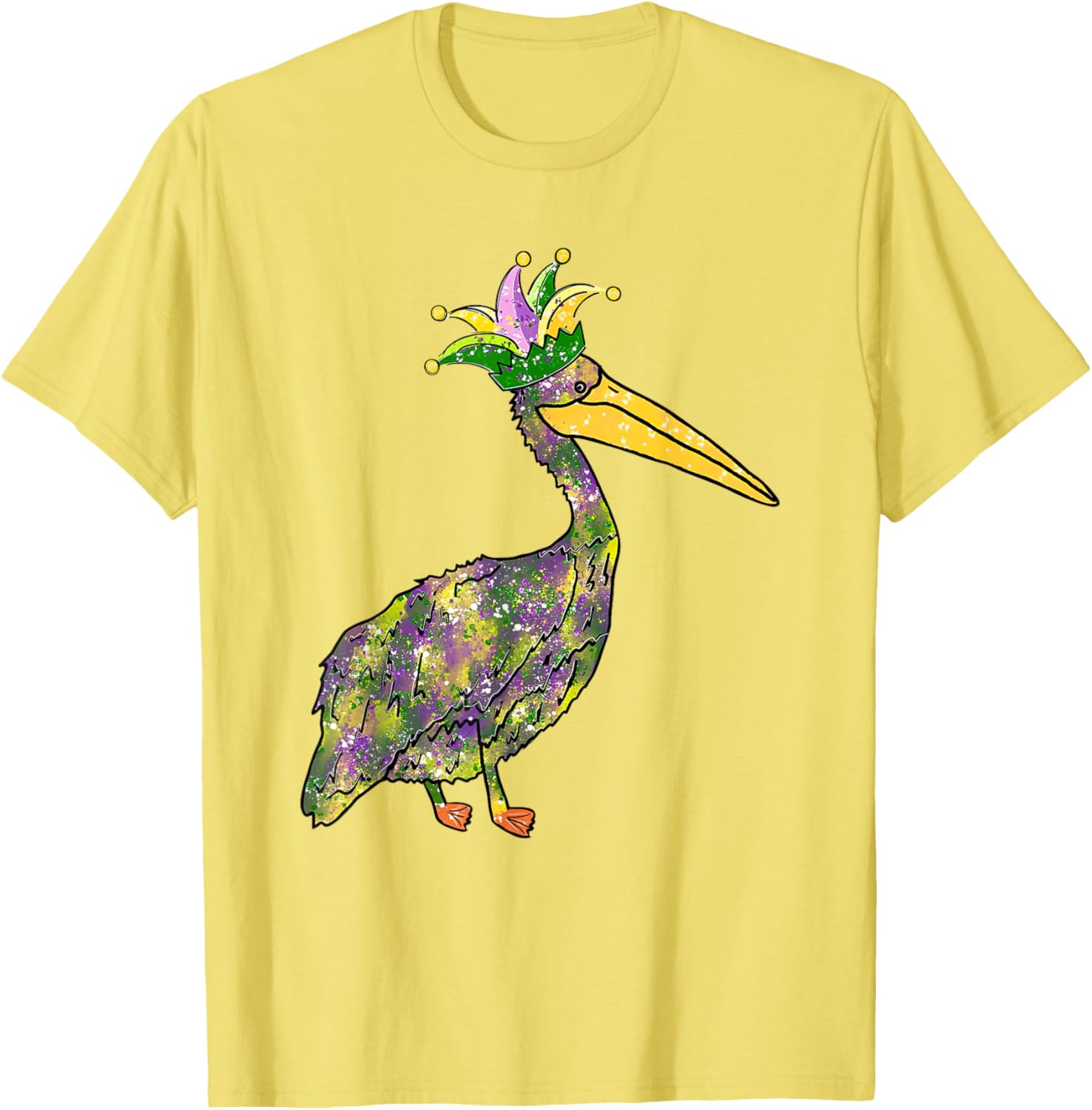 Pelican Mardi Gras Women's Carnival Lover T-Shirt Fun Festive Style - 13