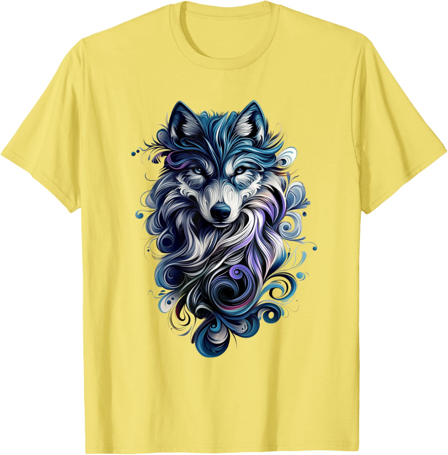 Colorful Wolf T-Shirt for Nature Lovers - Stylish Wildlife Apparel - 18