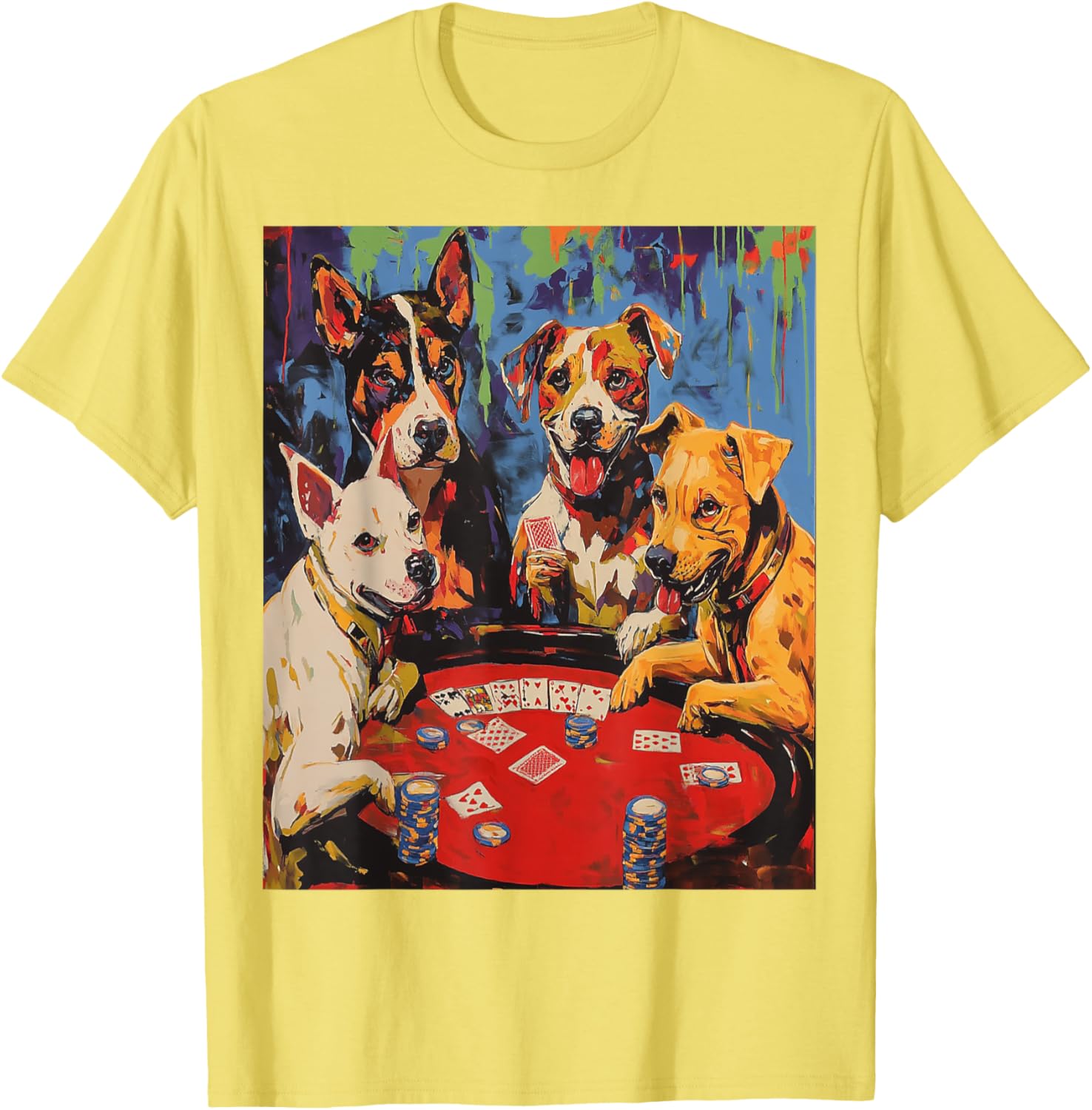 Dogs Playing Poker T-Shirt for Fun Pet Lovers - Stylish Graphic Tee - 5