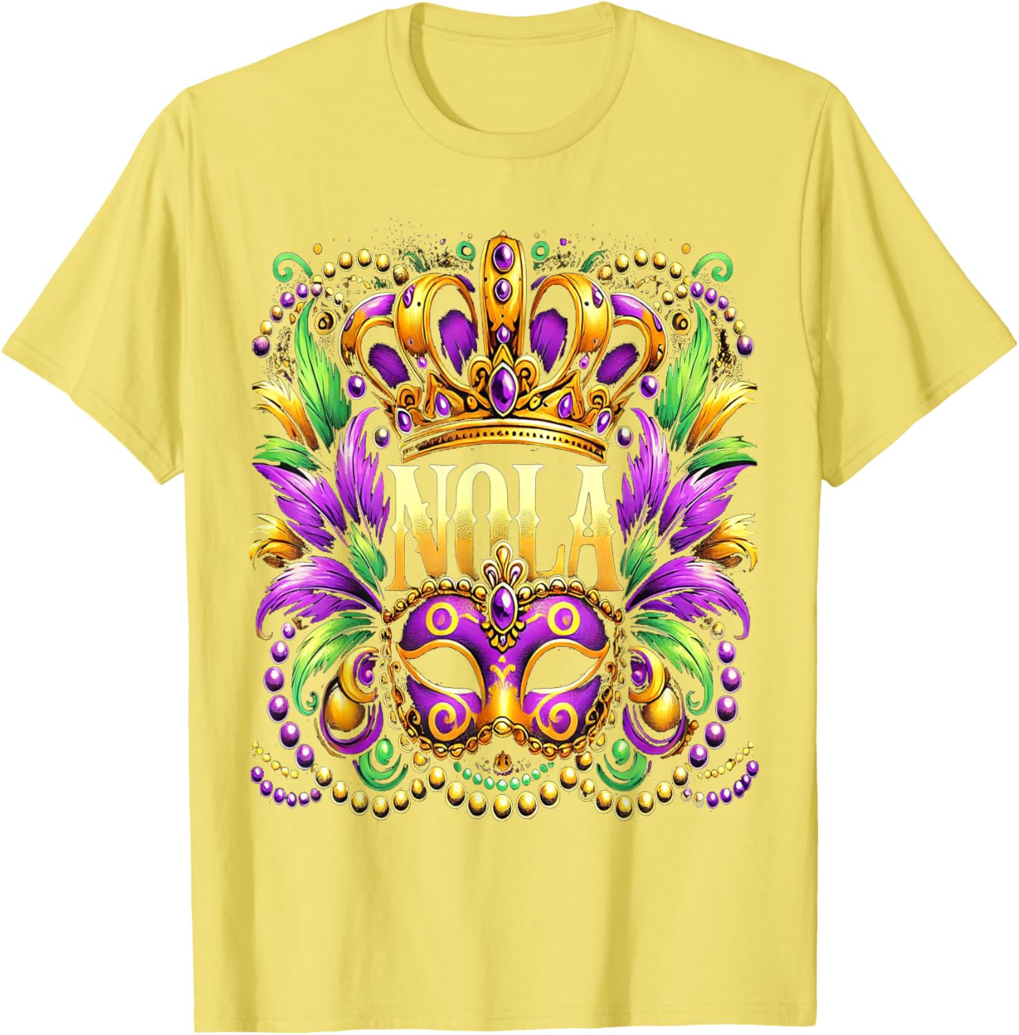 NOLA New Orleans Mardi Gras 2025 T-Shirt for Festive Fun and Style - 1
