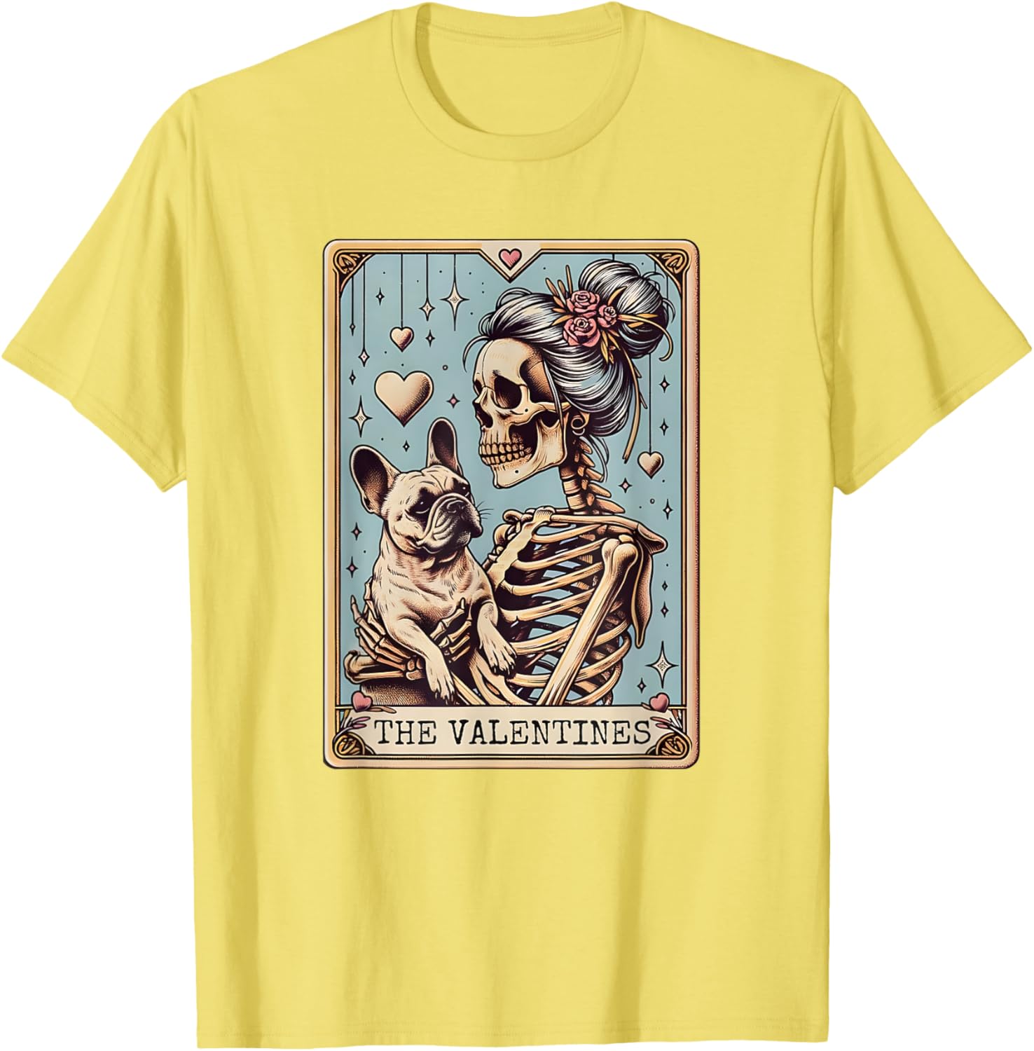 French Bulldog Valentine's Day Tarot Card T-Shirt for Dog Lovers - 11