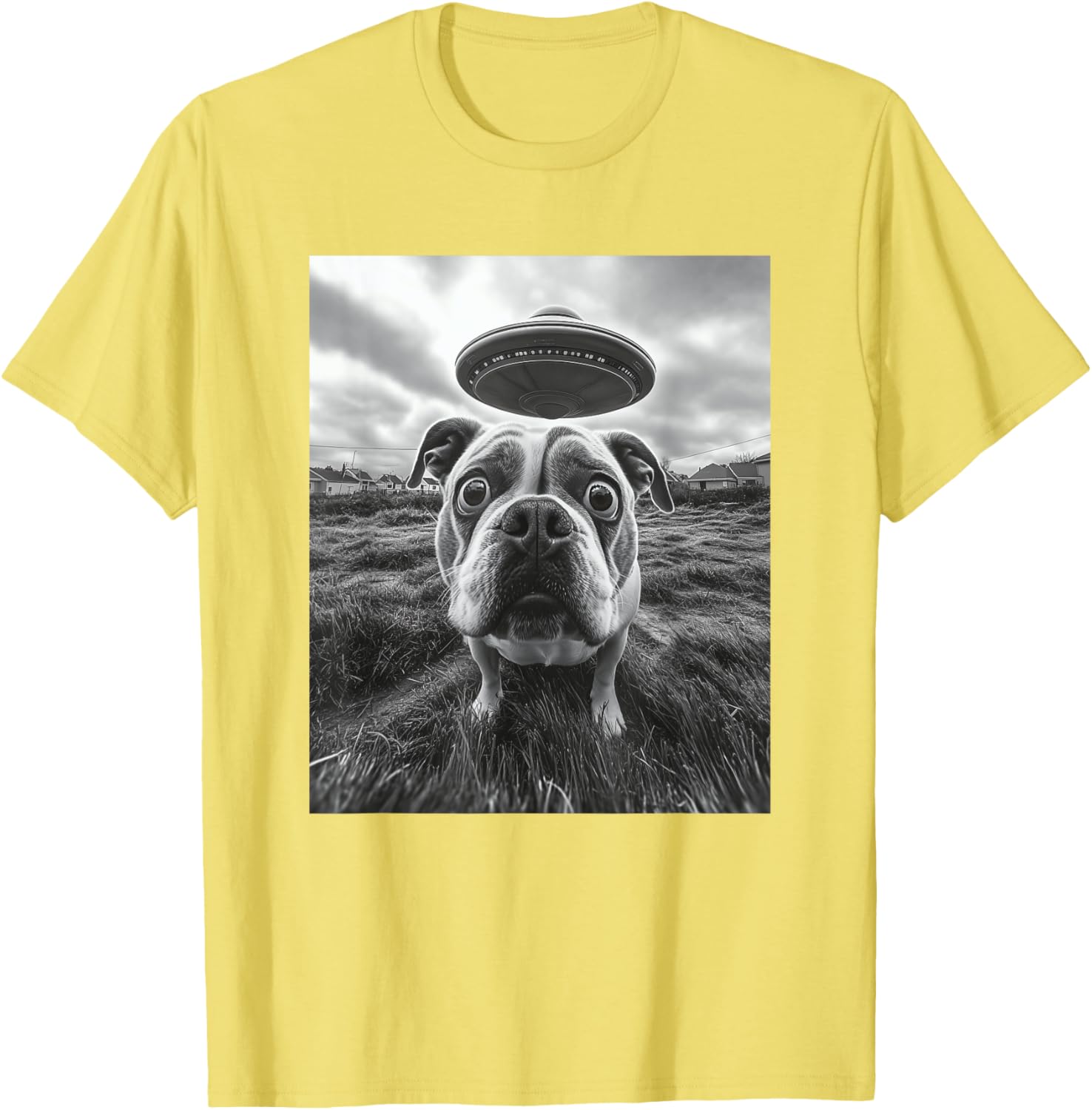 Hilarious English Bulldog UFO Graphic T-Shirt for Dog Lovers of All Ages - 25