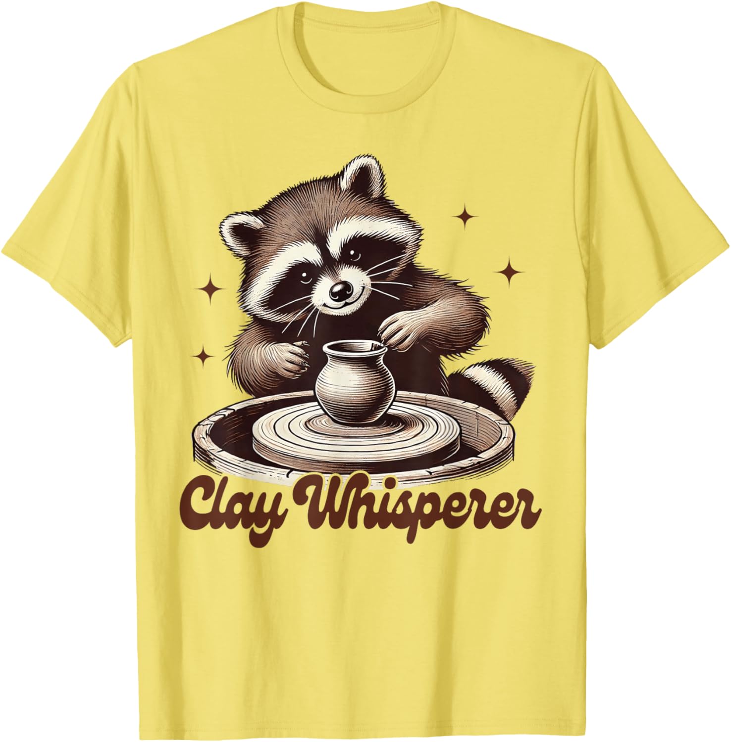 Pottery Artist Racoon Ceramic Clay Whisperer T-Shirt for Creatives - 2