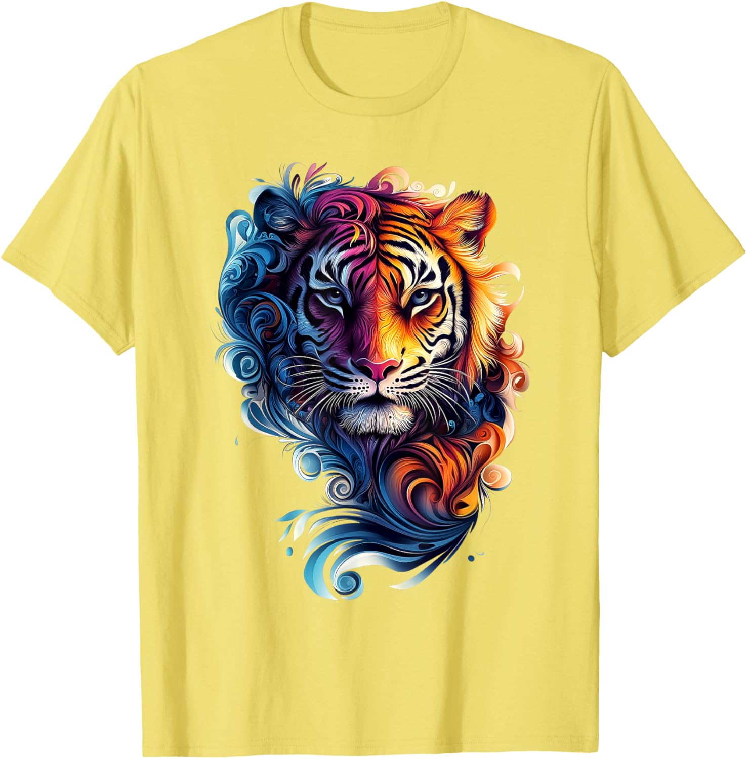 Colorful Tiger Wildlife T-Shirt for Nature Lovers - Stylish and Fun - 15