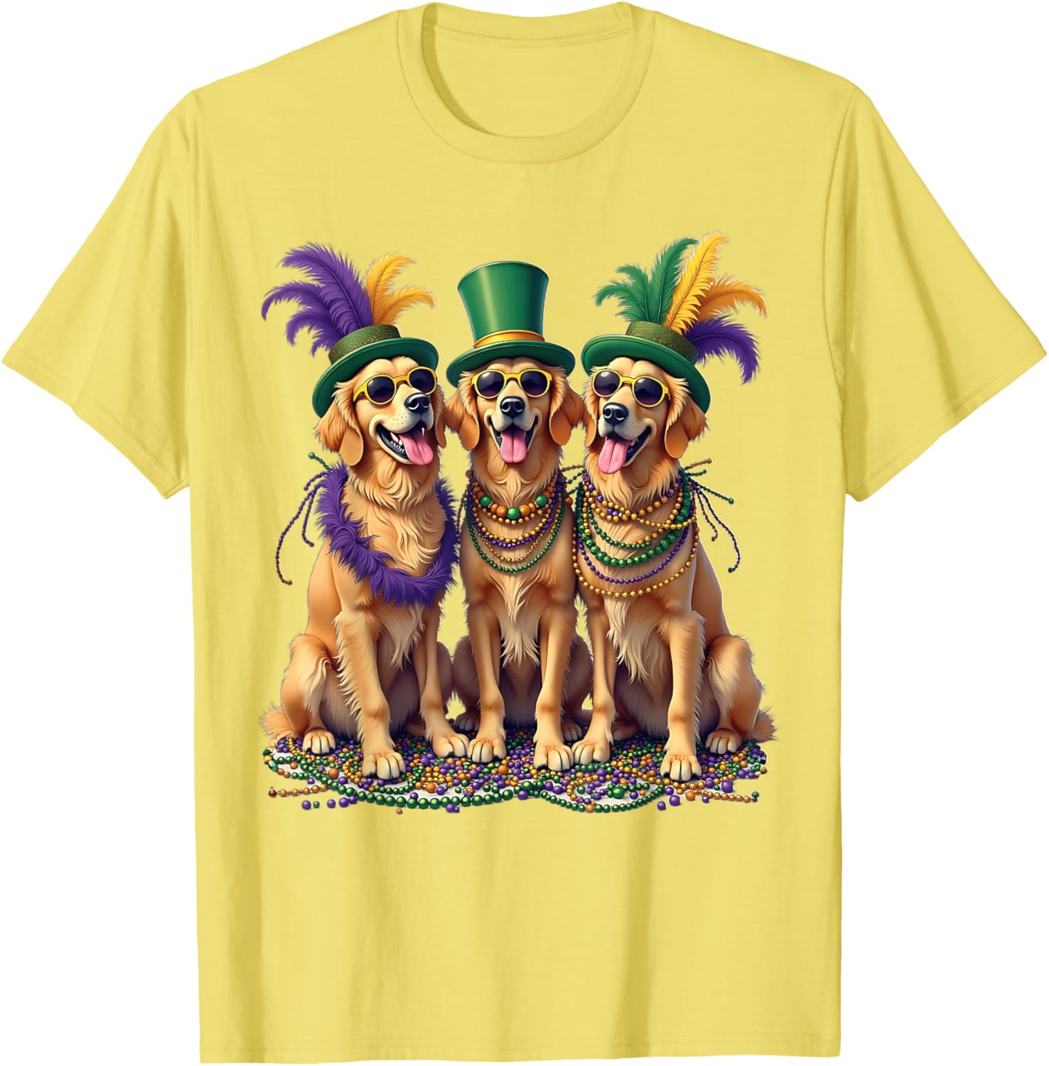 Festive Labrador Mardi Gras T-Shirt for Dog Lovers and Celebration Fans - 10