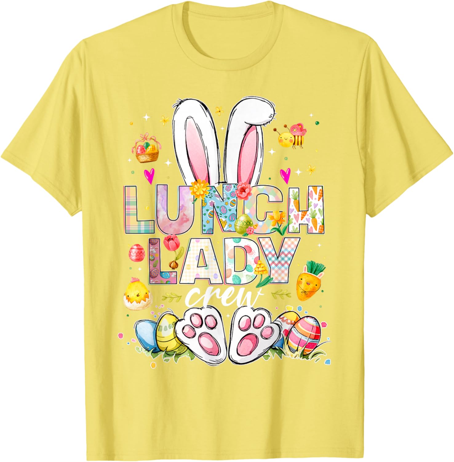 Funny Bunny Lunch Lady Easter T-Shirt for Cafeteria Workers - 22
