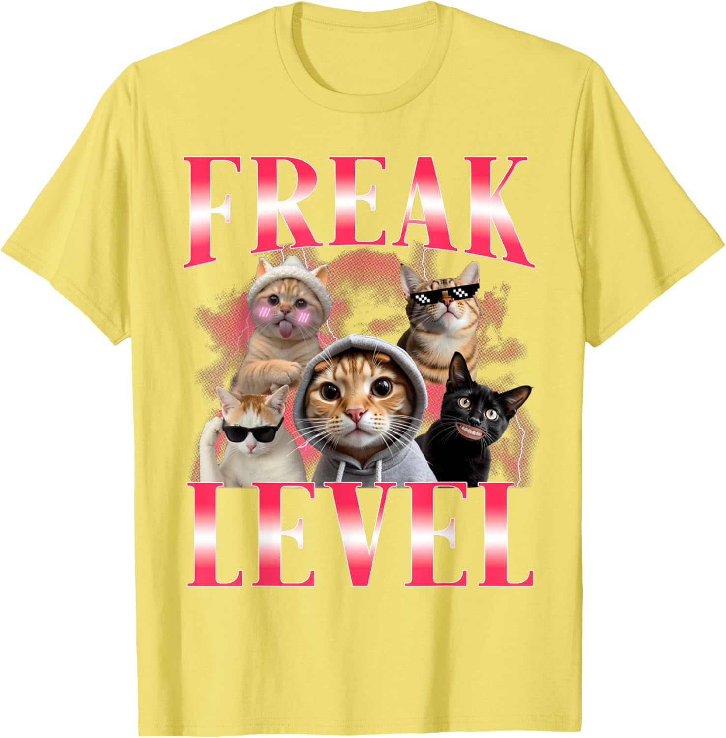 Funny Cat Meme T-Shirt Certified Freak Humor for Cat Lovers - 14